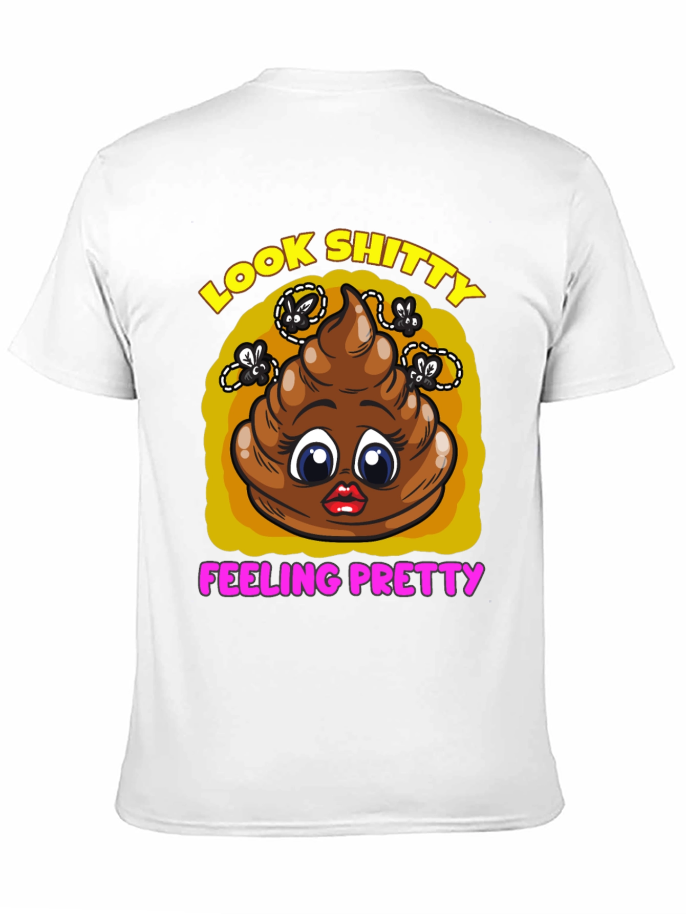 Black Funny "Look Shitty Feeling Pretty" Graphic Tee view 11