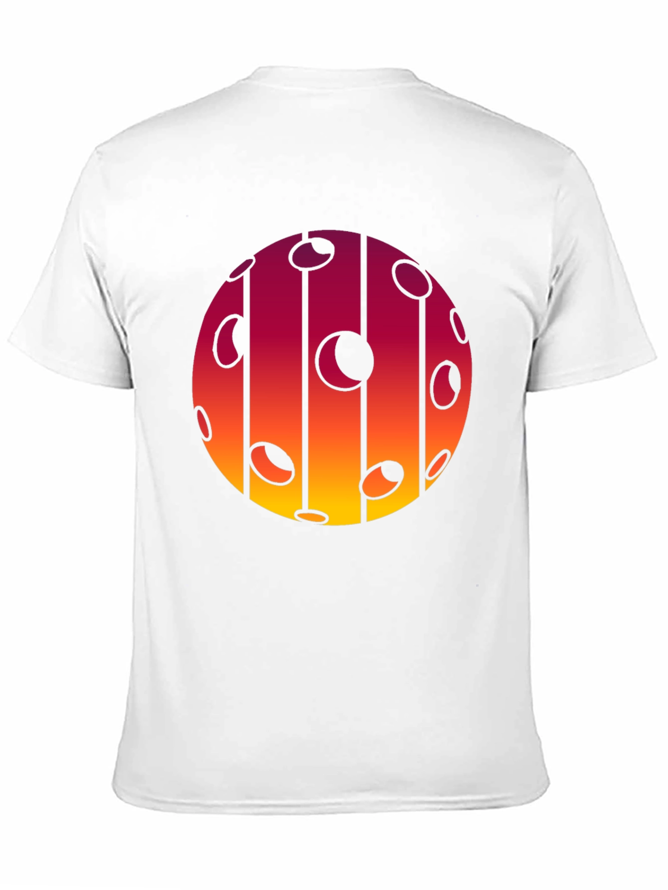 Black Abstract Sunset T-Shirt view 11