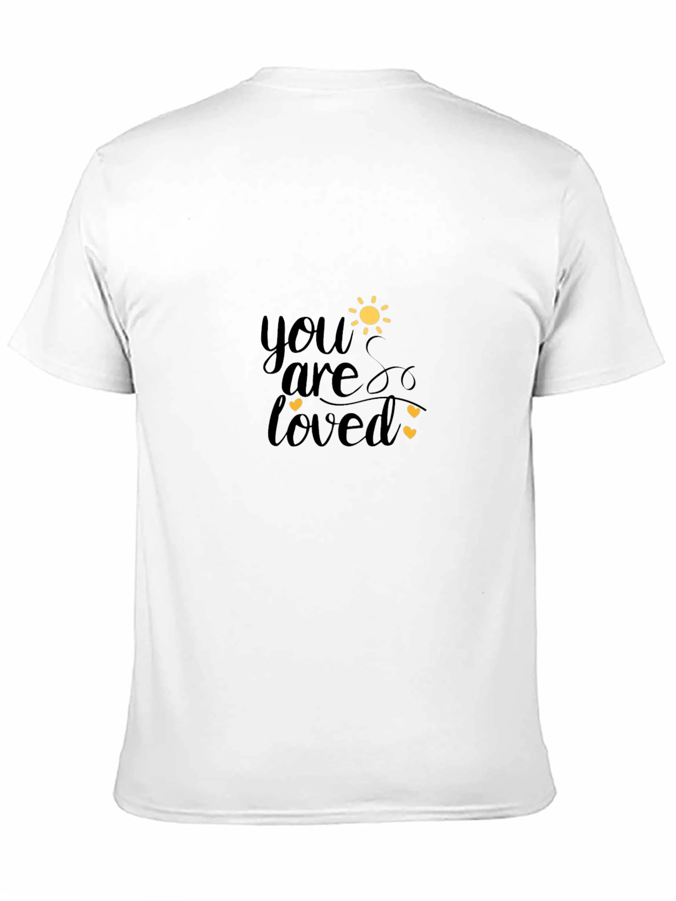 Black You Are Loved Graphic Black T-Shirt view 11