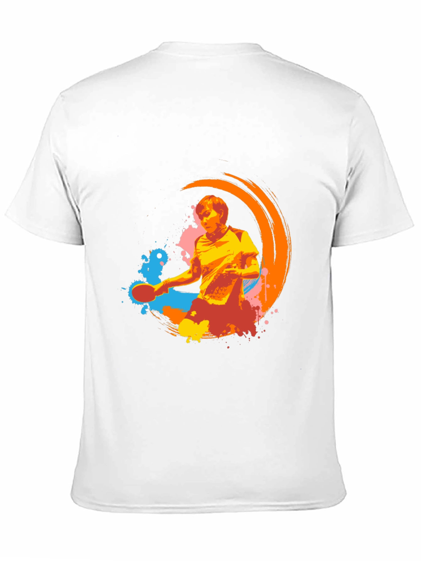 Black Cool Graphic Tee - Table Tennis Design view 11