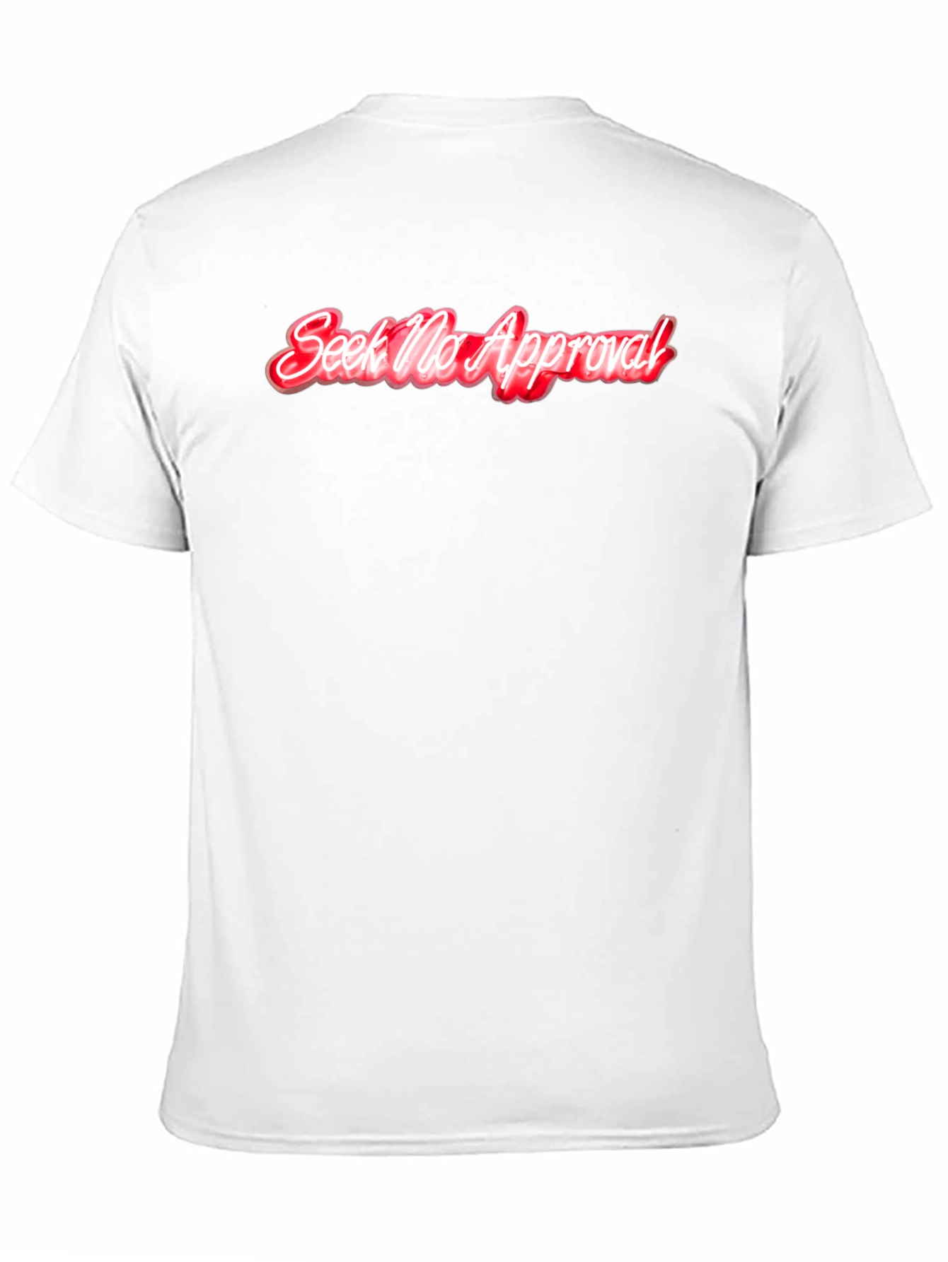 Black Seek No Approval T-Shirt - Edgy Graphic Tee view 11