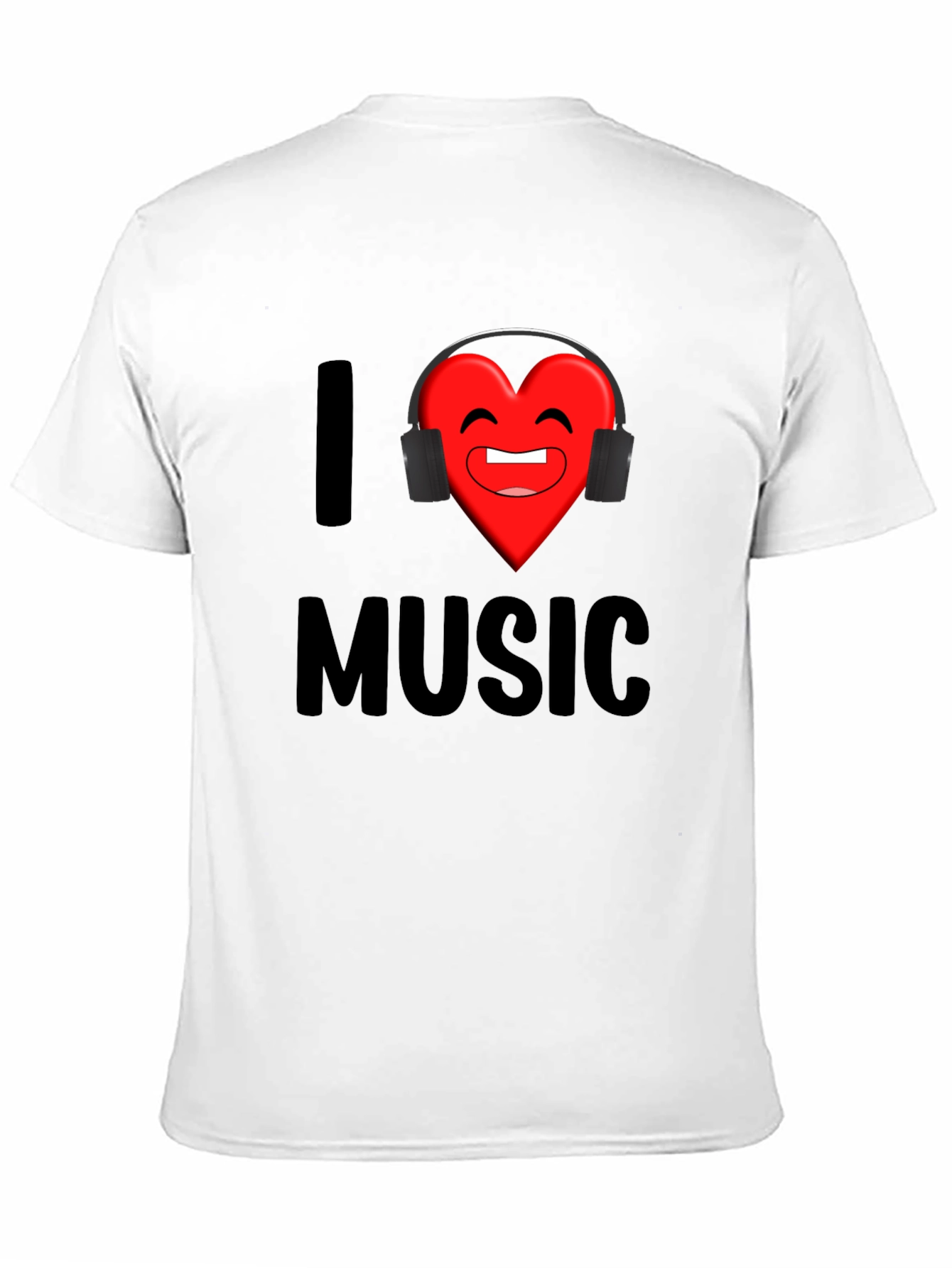Black I Heart Music Graphic Print T-Shirt view 11
