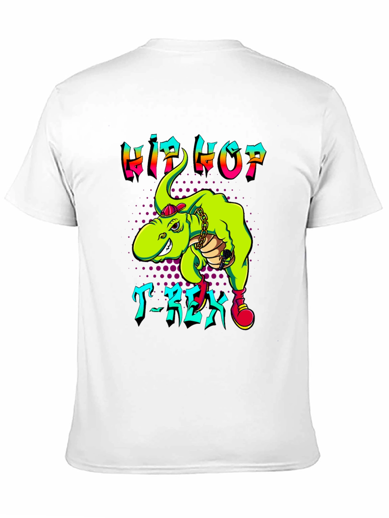 Black Hip Hop T-Rex Graphic Tee view 11