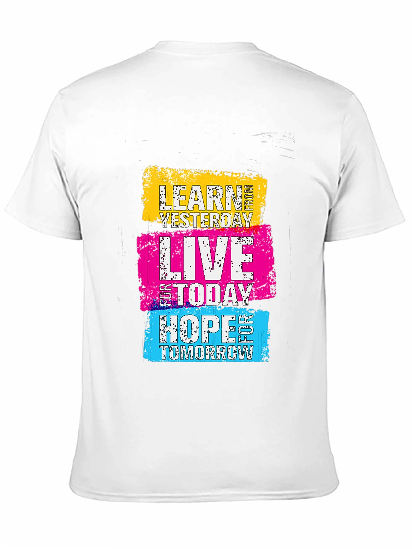 Black Motivational Learn Live Hope Graphic Tee view 11