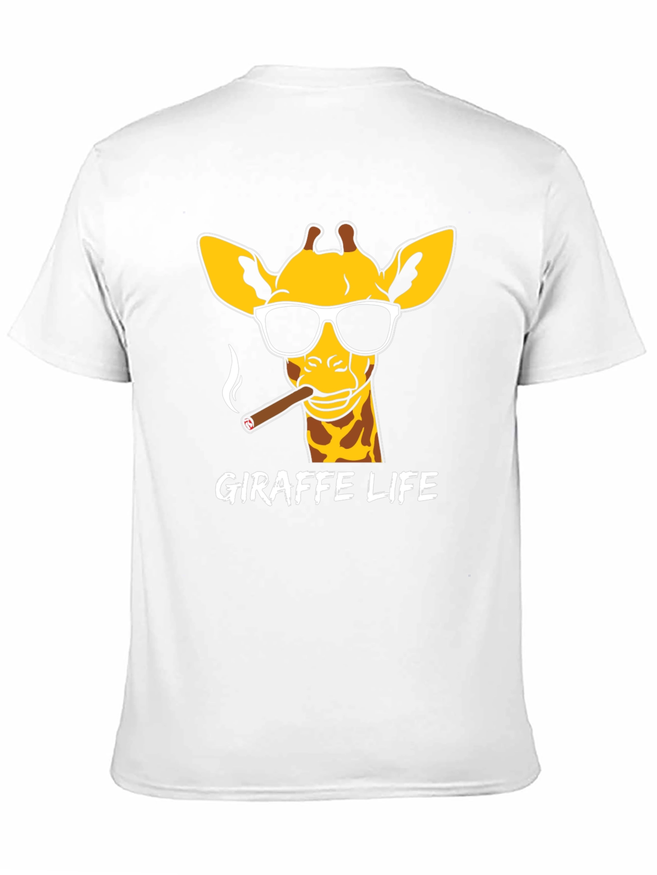 Black Giraffe Life T-Shirt - Cool Animal Tee view 11