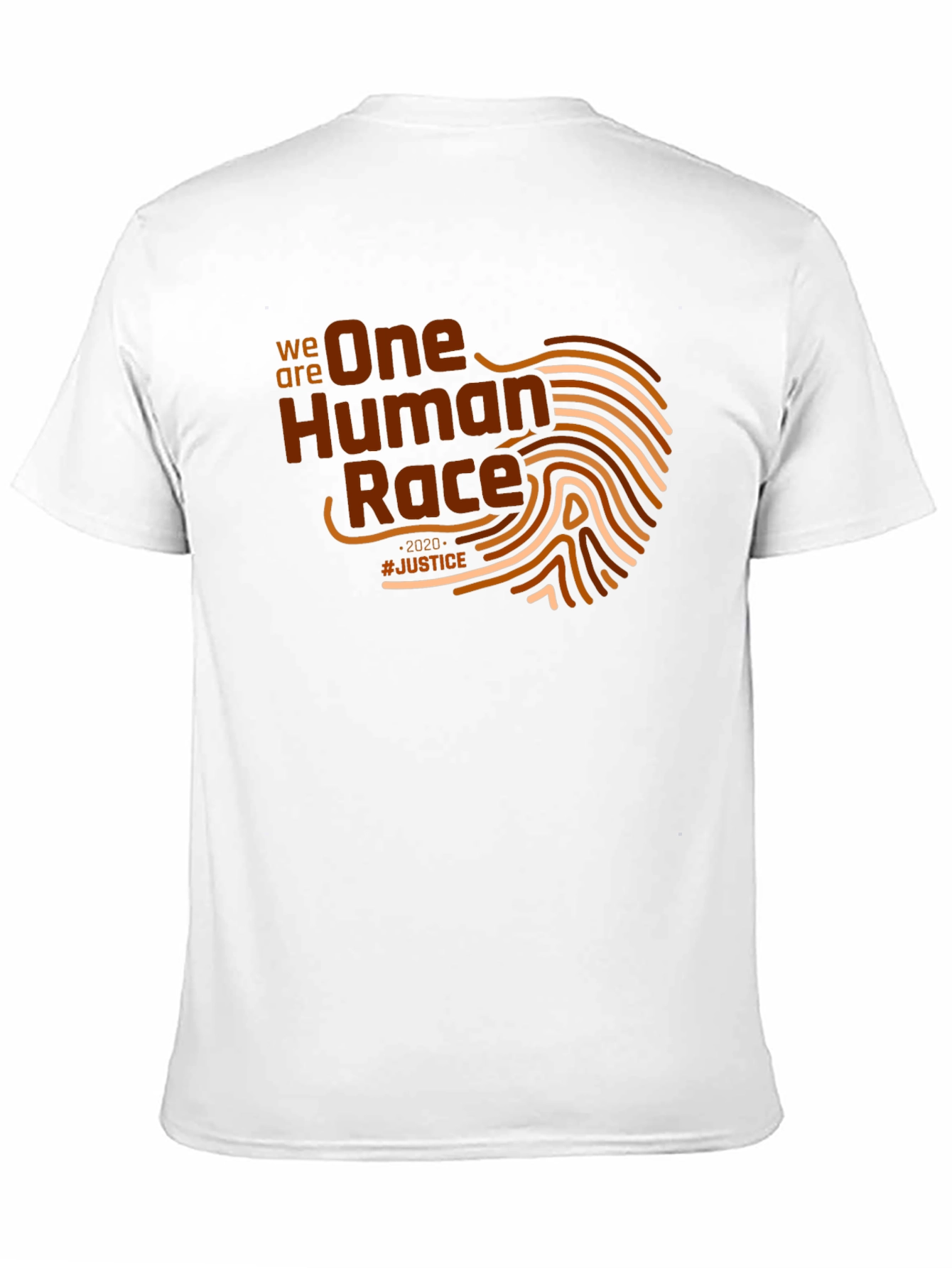 Black One Human Race Graphic T-Shirt - Justice view 11