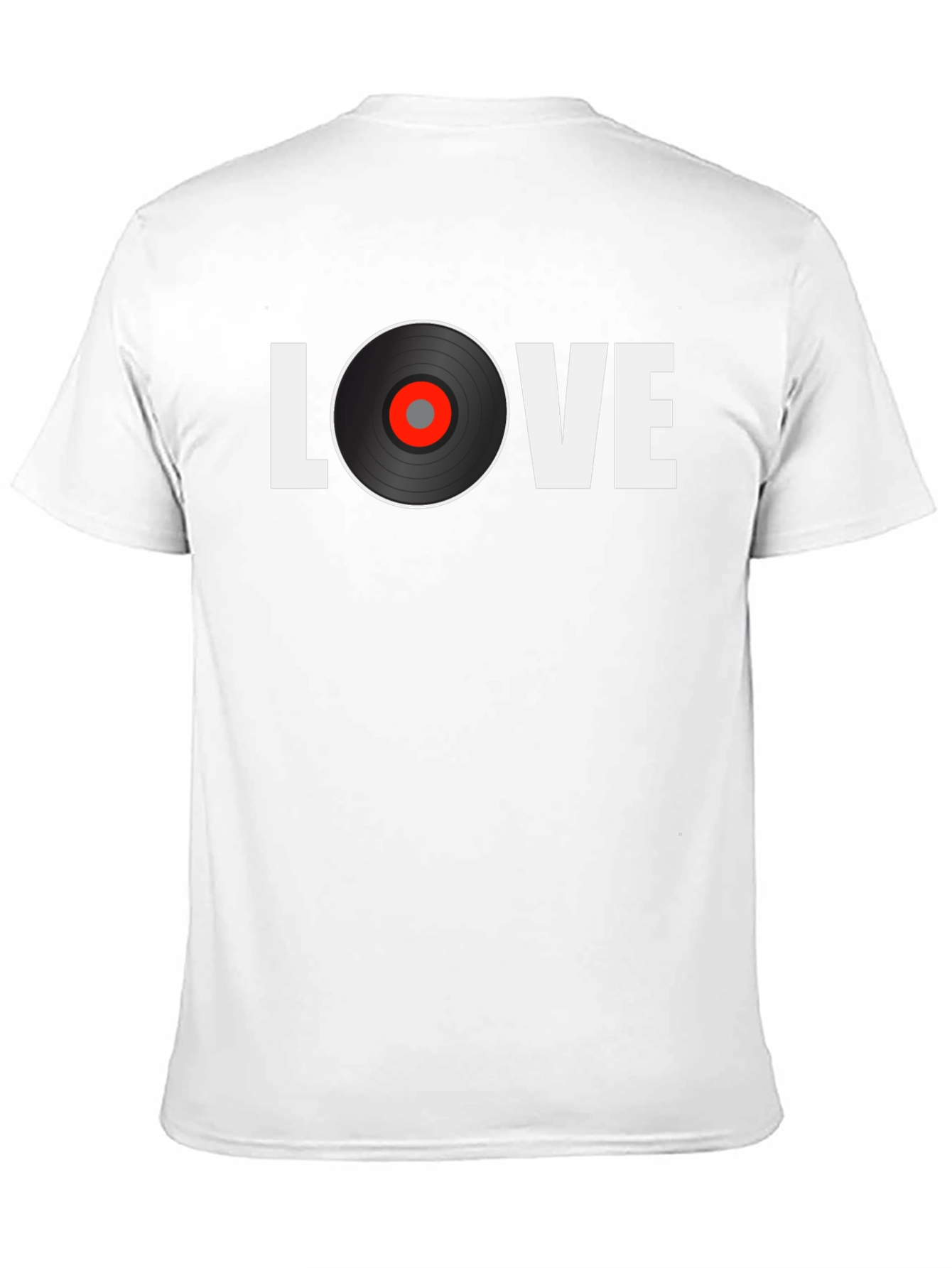 Black Love Vinyl Record Graphic T-Shirt view 11