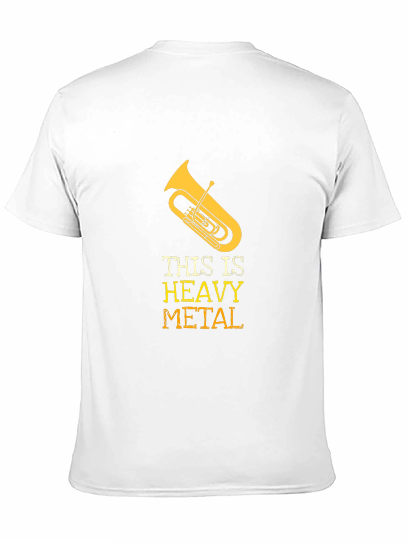 Black Heavy Metal Tuba Graphic Tee - Musician Humor Shirt view 11
