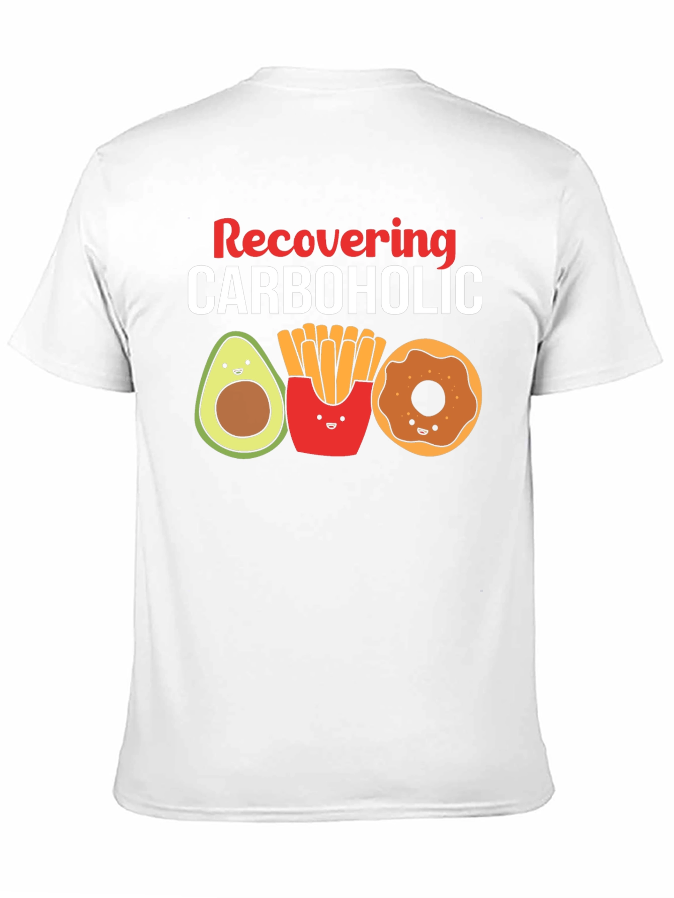 Black Recovering Carboholic Graphic T-Shirt view 11
