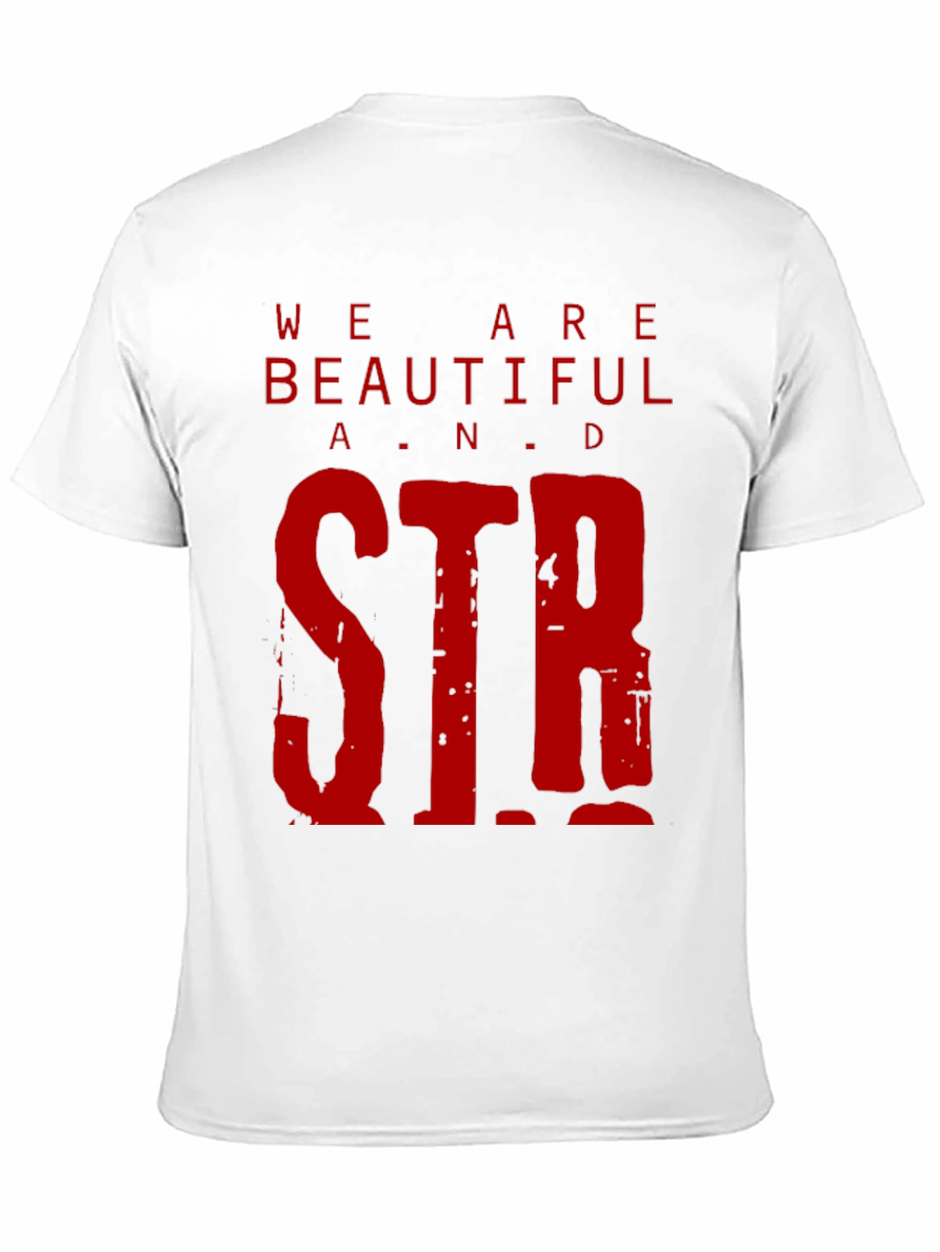 Black We Are Beautiful & Strong Graphic Tee view 11