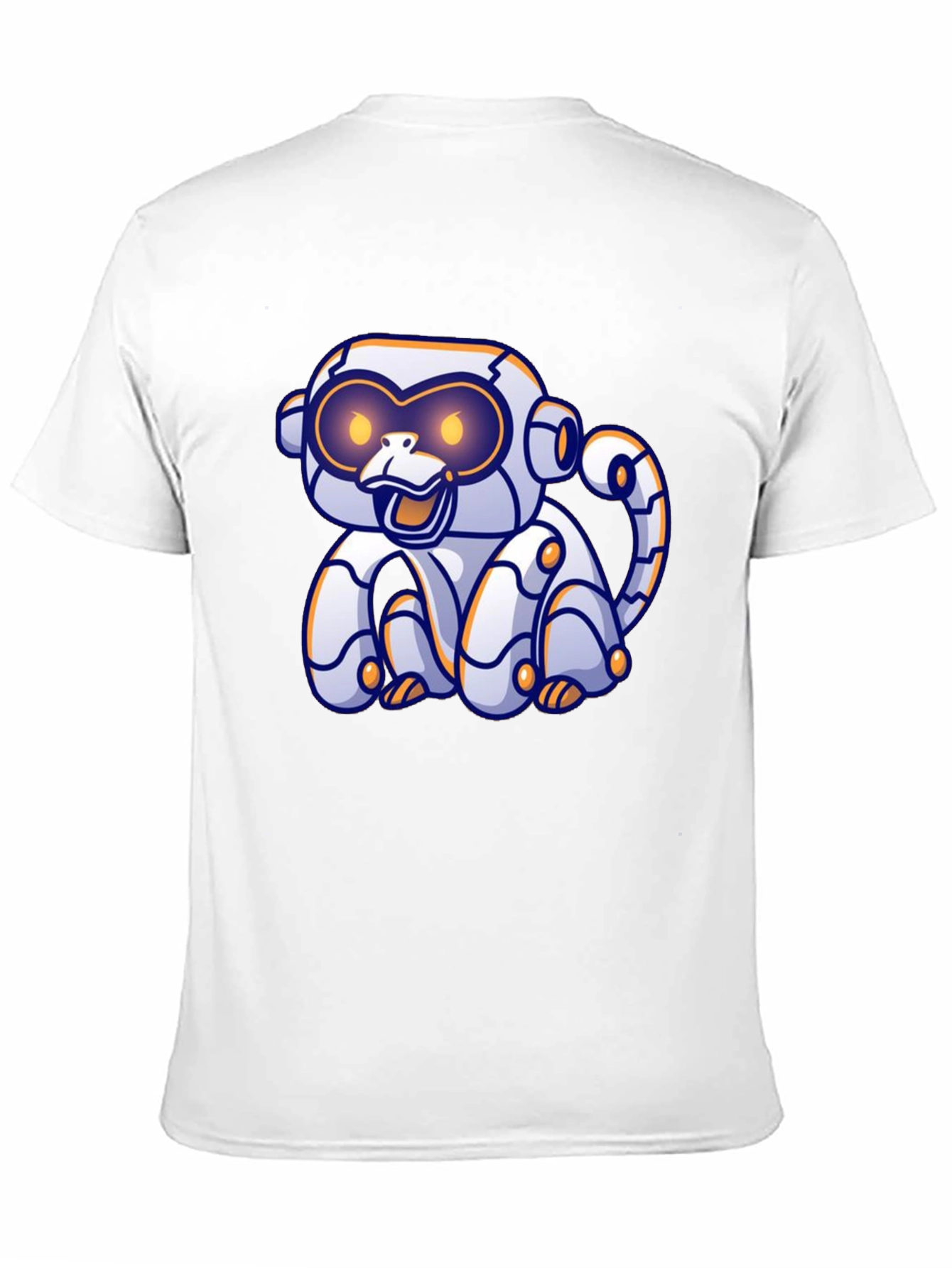 Black Robotic Monkey Graphic T-Shirt - Black view 11