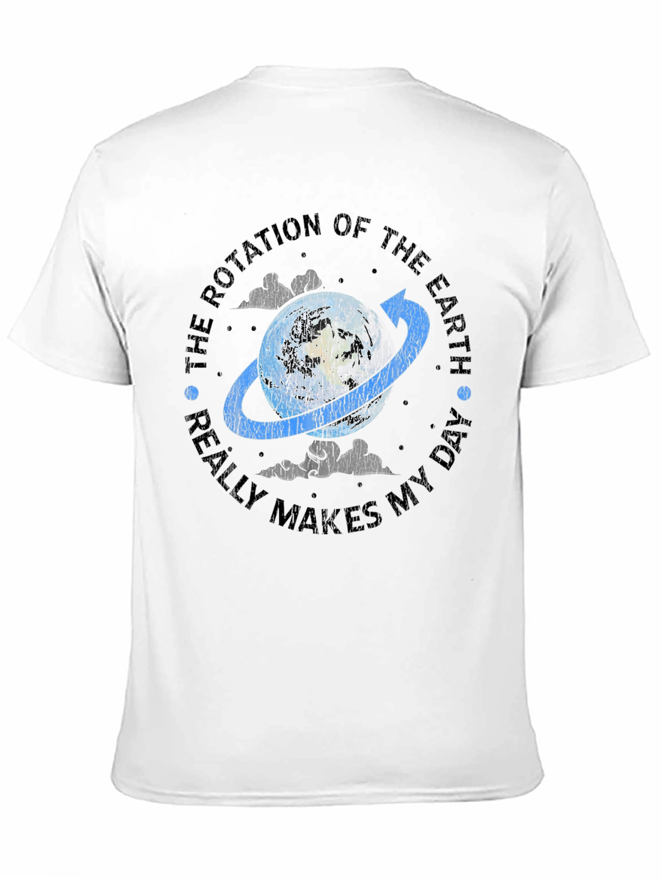 Black Rotation of the Earth T-Shirt - Funny Science Tee view 11