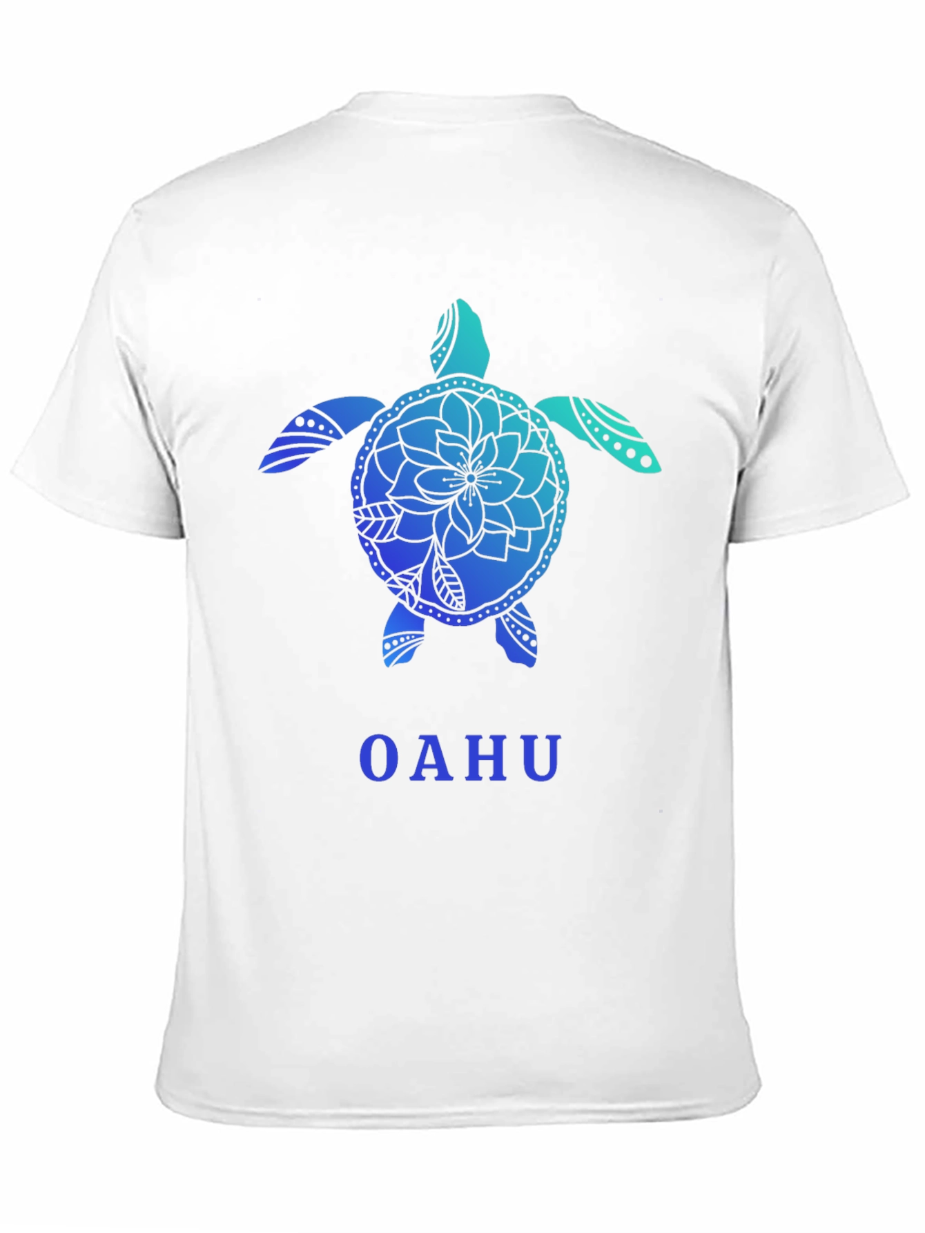 Black Oahu Turtle Graphic Tee - Black Cotton T-Shirt view 11