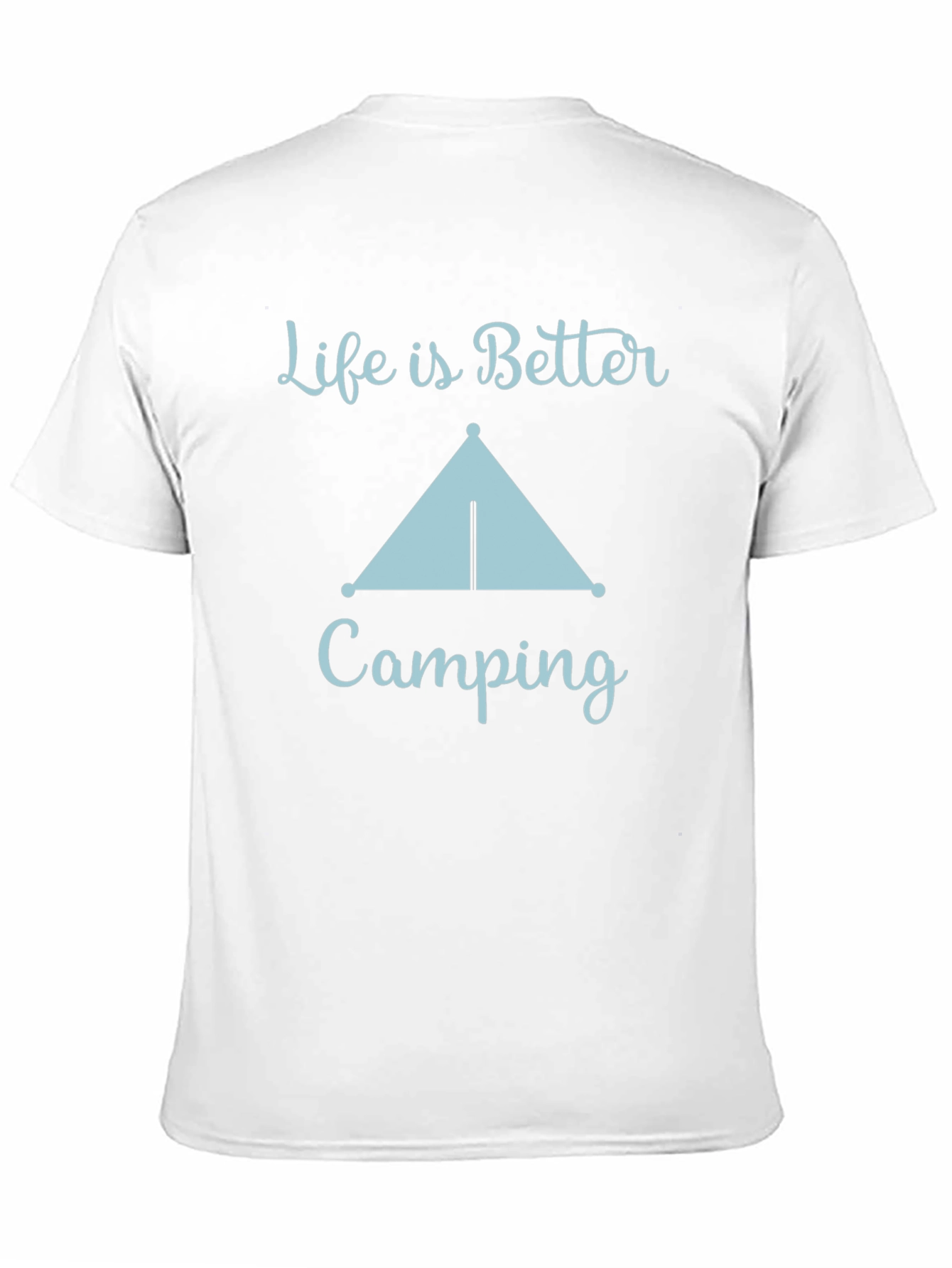 Black Life Is Better Camping Graphic Tee view 11