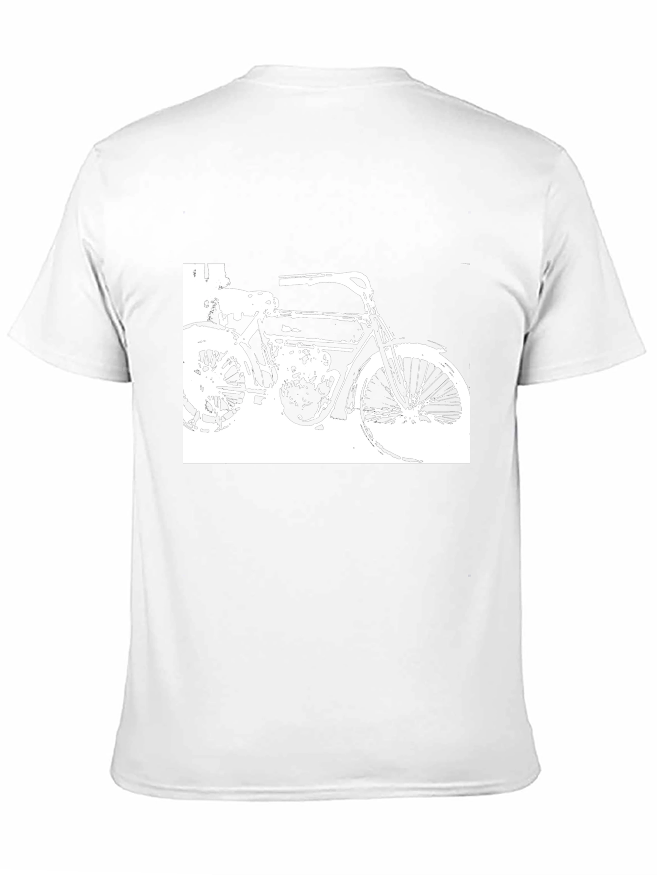 Black Vintage Motorcycle Graphic Black T-Shirt view 11