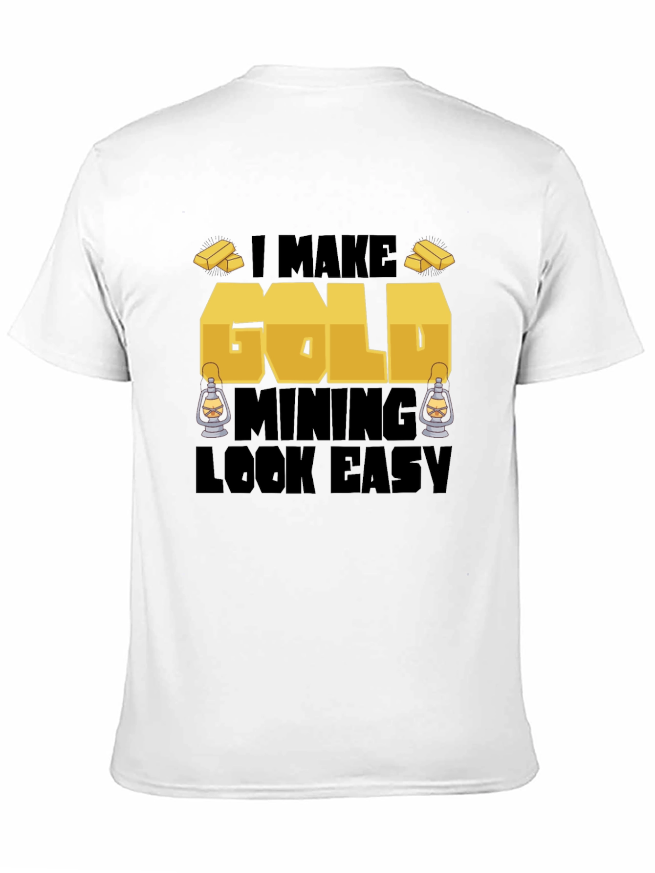 Black Gold Mining T-Shirt - Funny Miner Tee view 11