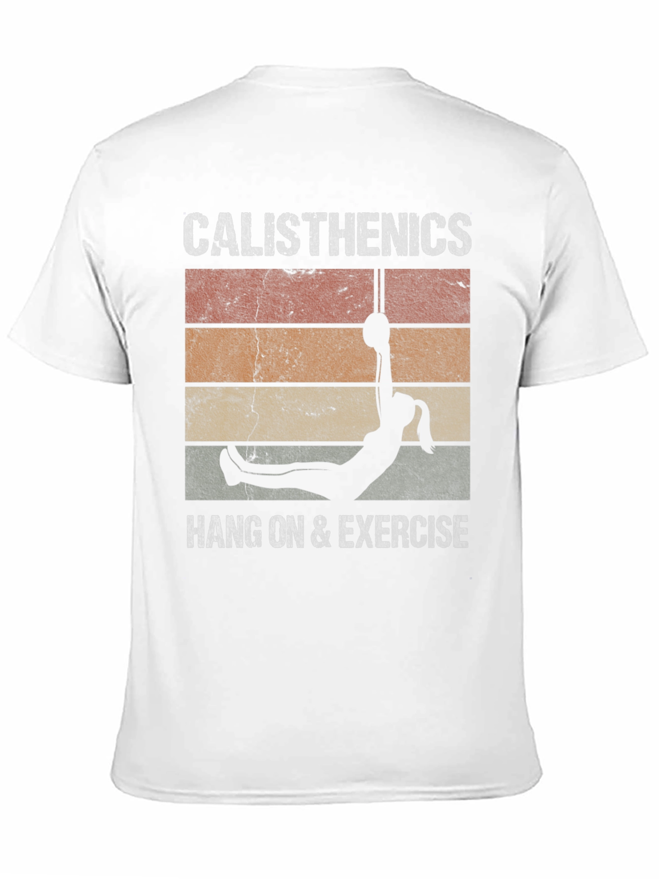Black Calisthenics Vintage Style T-Shirt view 11
