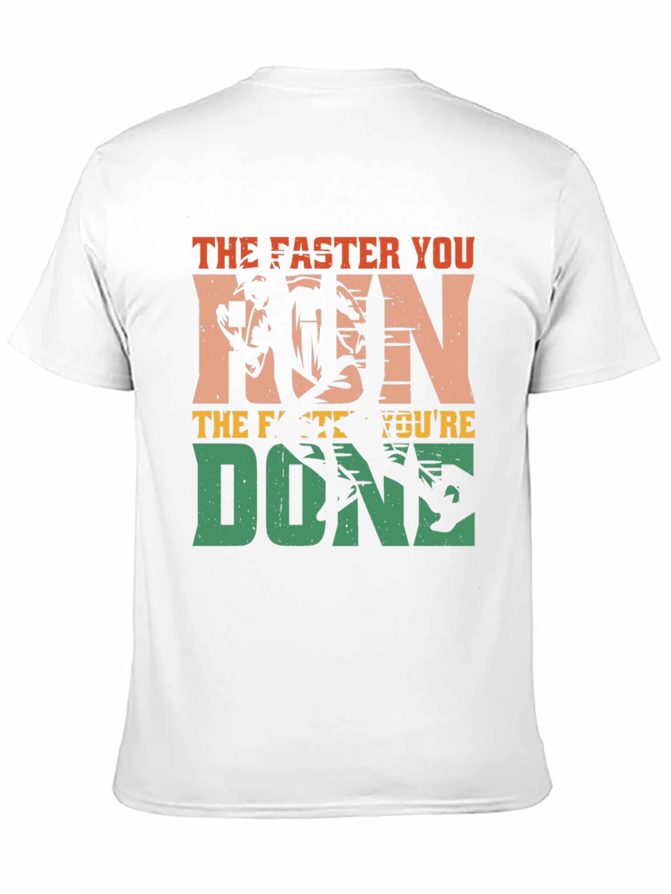 Black The Faster You Run, You're Done T-Shirt view 11
