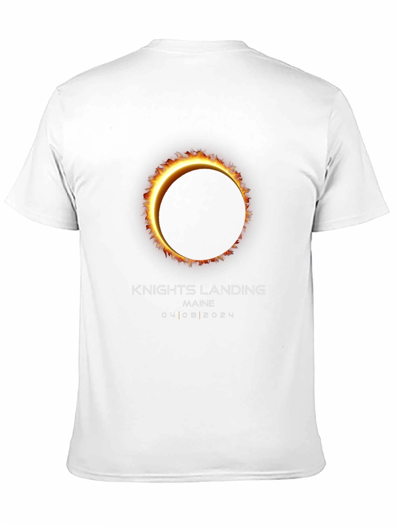 Black Knights Landing Maine Eclipse T-Shirt - April 8, 2024 view 11