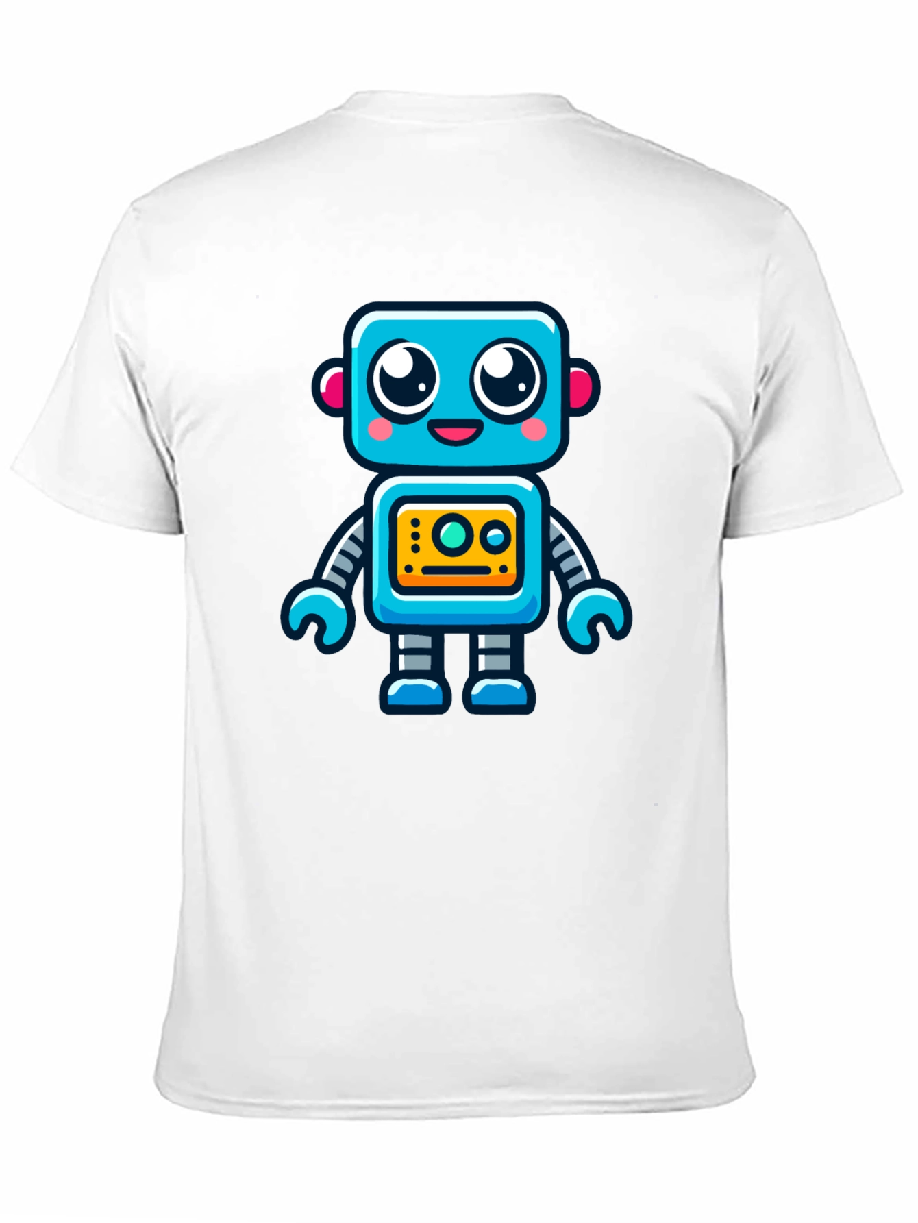Black Fun Robot Graphic T-Shirt - Black view 11