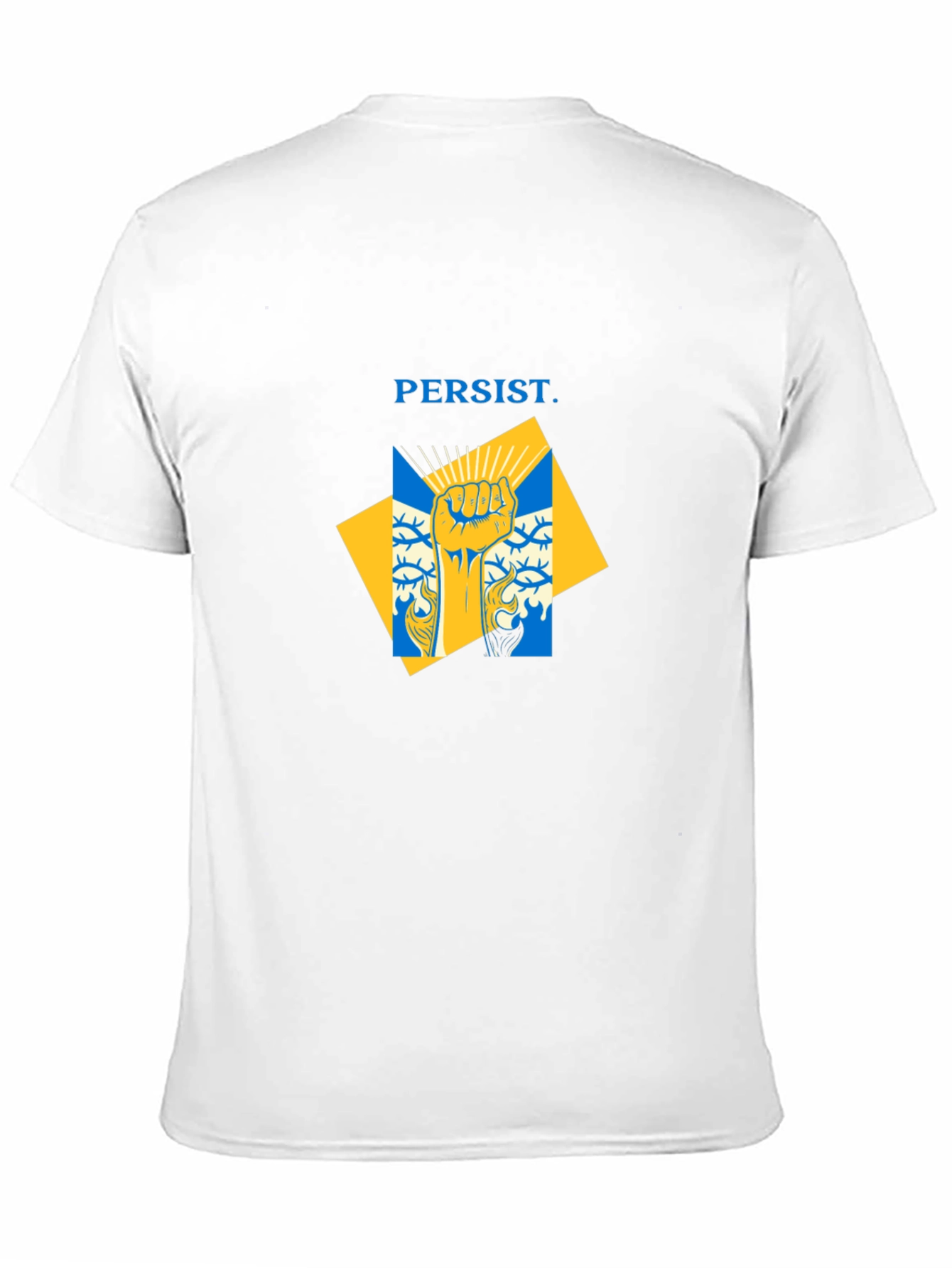 Black Persist Graphic Tee - Ukraine Colors view 11