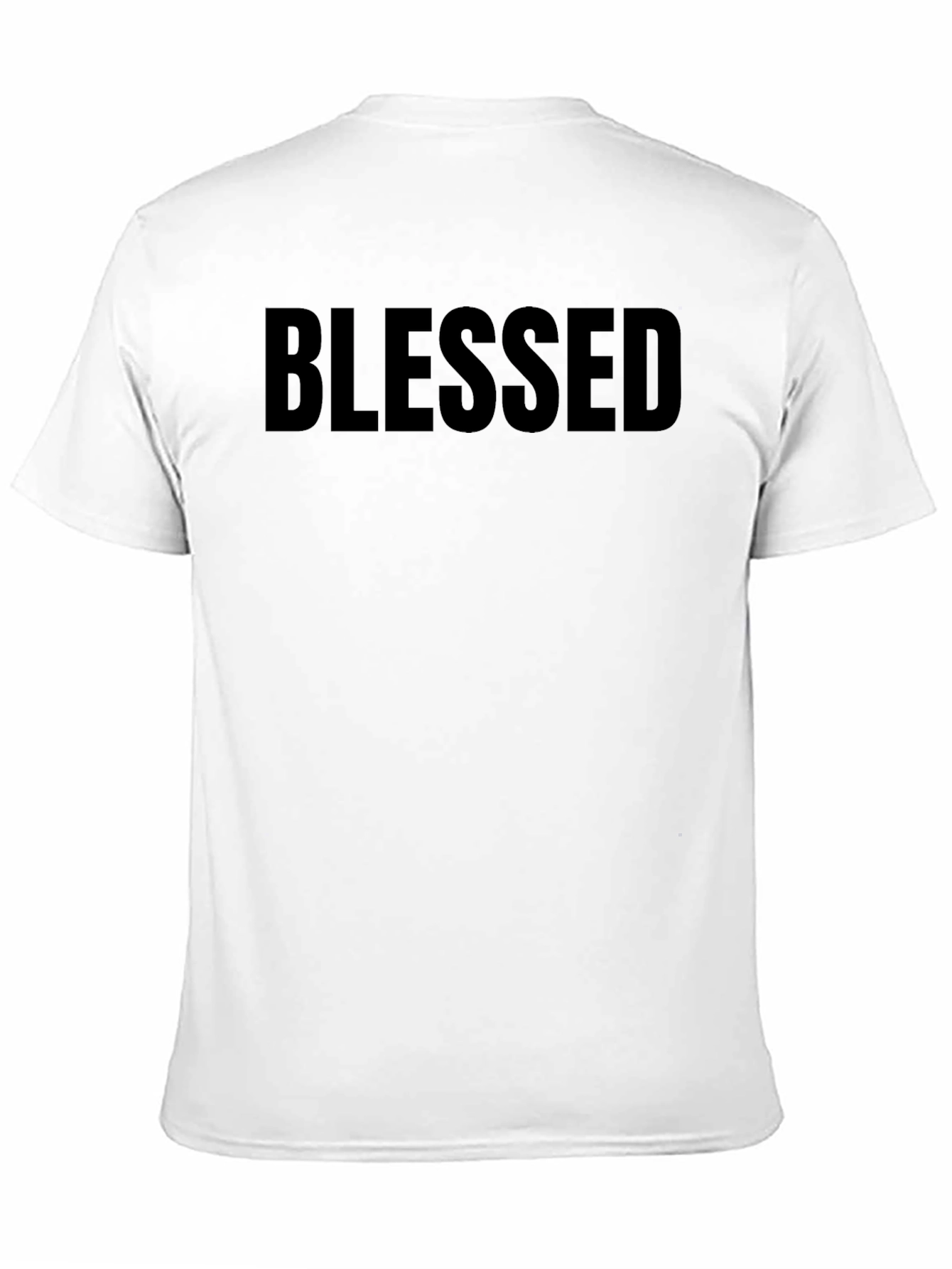 Black Blessed Graphic Tee - Mens Black T-Shirt view 11