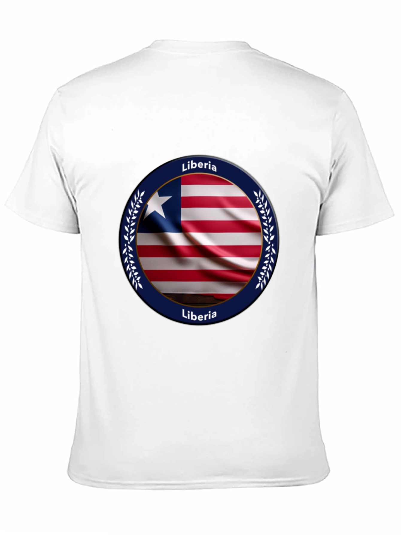 Black Liberia Flag T-Shirt view 11