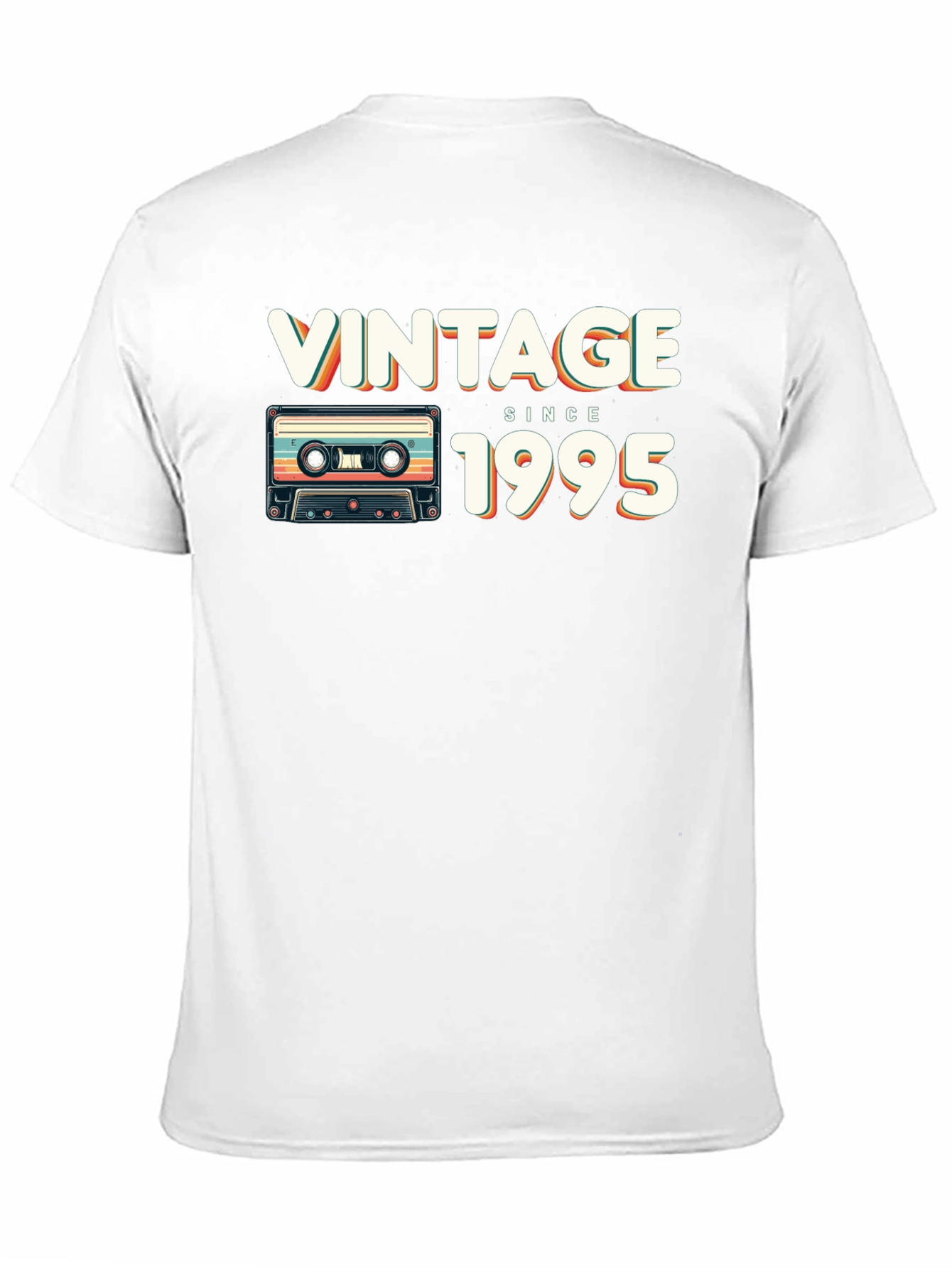 Black Vintage Since 1995 T-Shirt Retro Cassette view 11