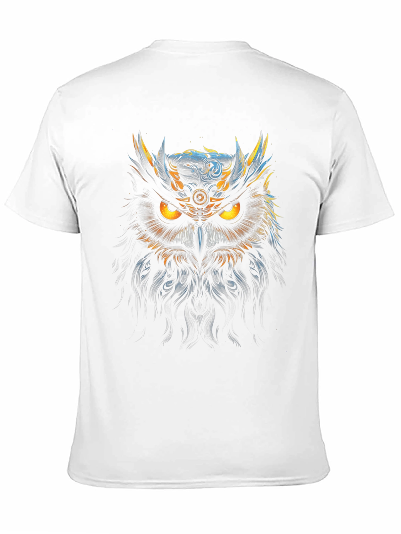 Black Mystic Owl Graphic Tee - Men's Black T-Shirt view 11