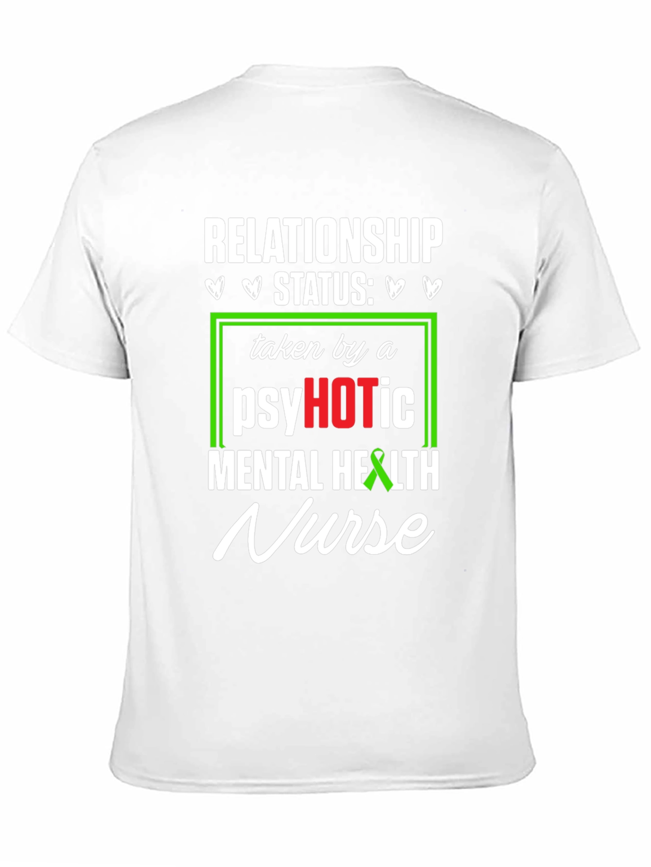 Black Psychotic Mental Health Nurse T-Shirt view 11