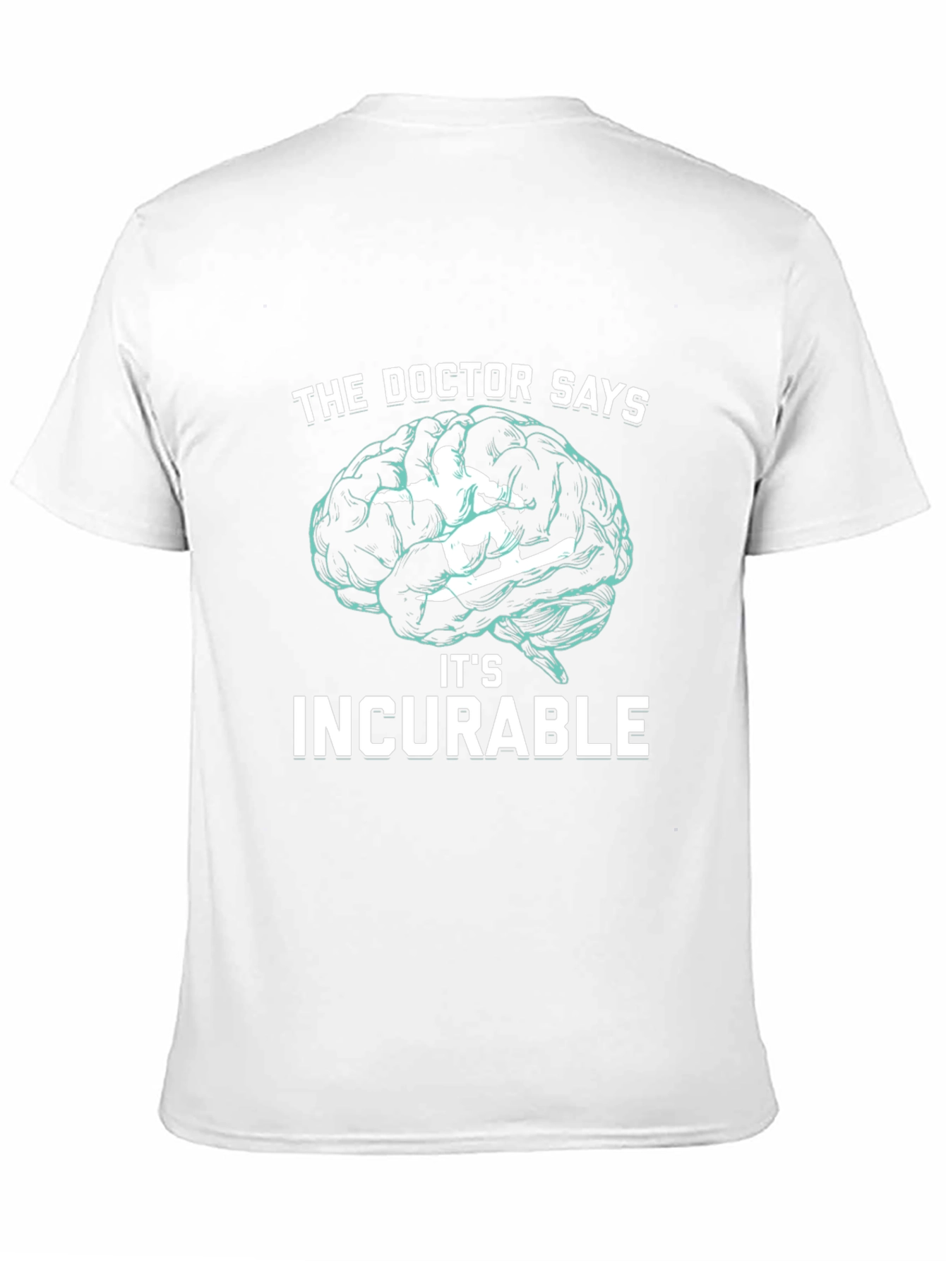 Black Incurable Snowboarding Brain T-Shirt view 11