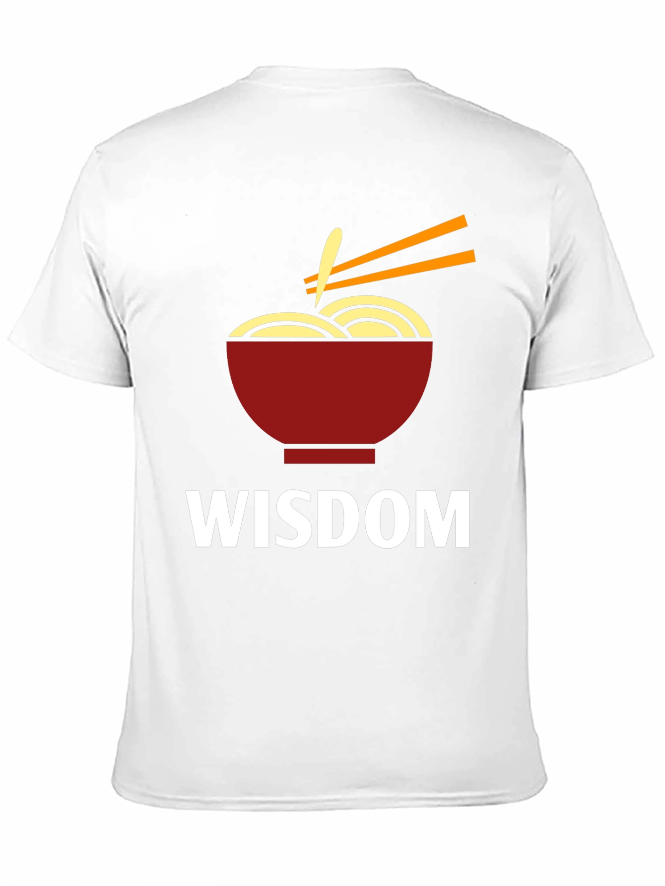 Black Wisdom Ramen Bowl Graphic T-Shirt view 11