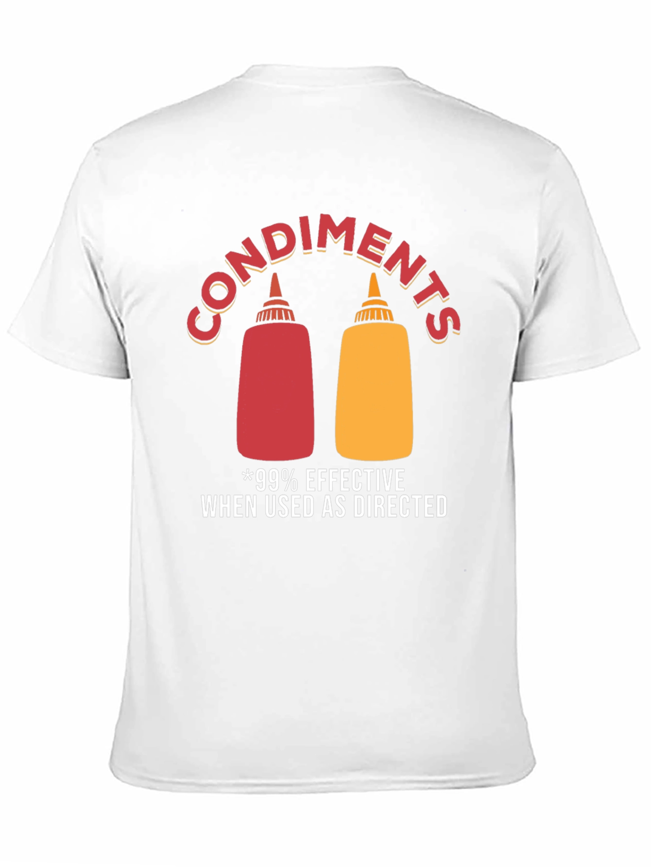 Black Condiments Humor Graphic T-Shirt view 11