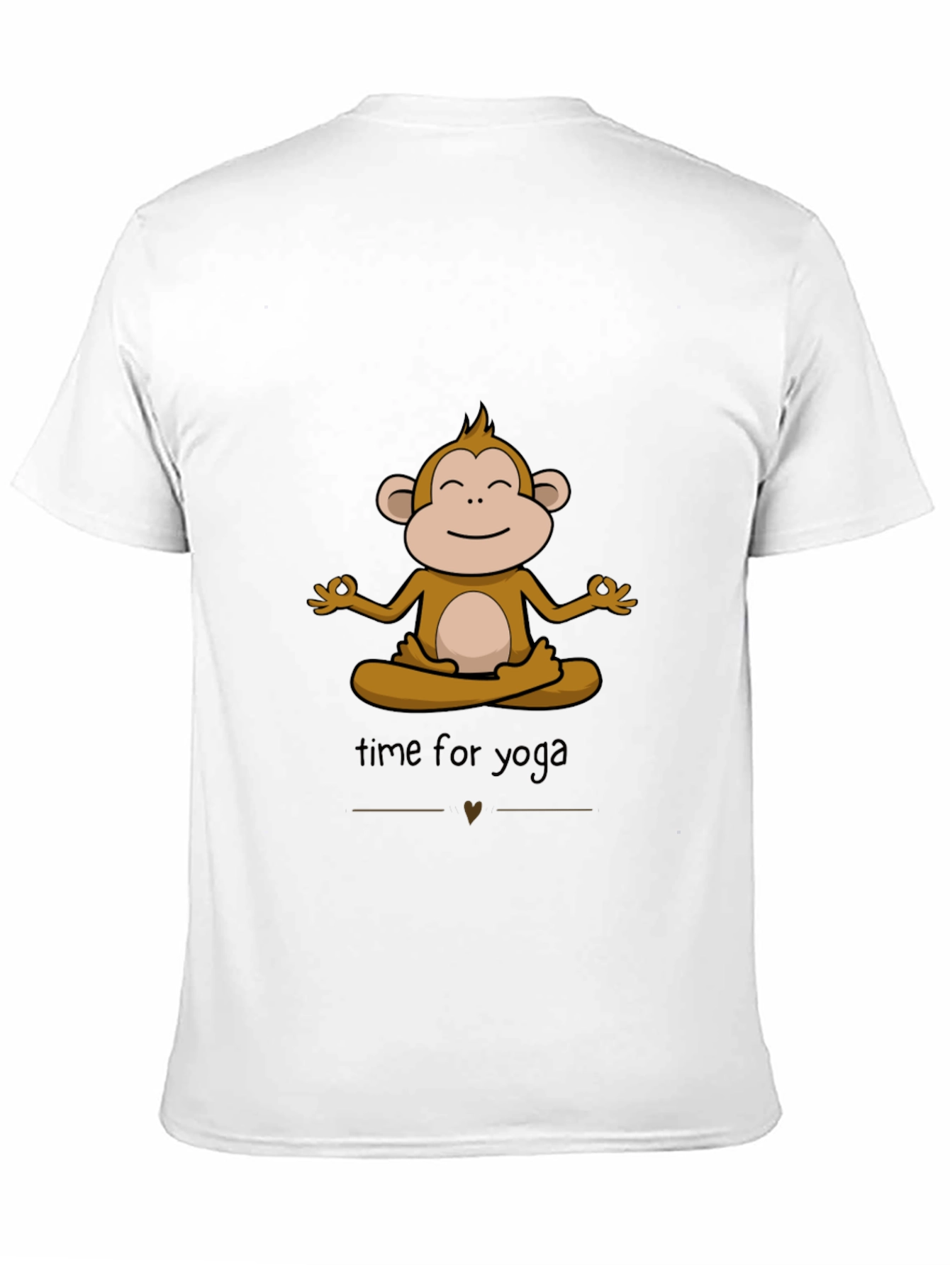 Black Zen Monkey Yoga T-Shirt - Meditating Ape Graphic Tee view 11