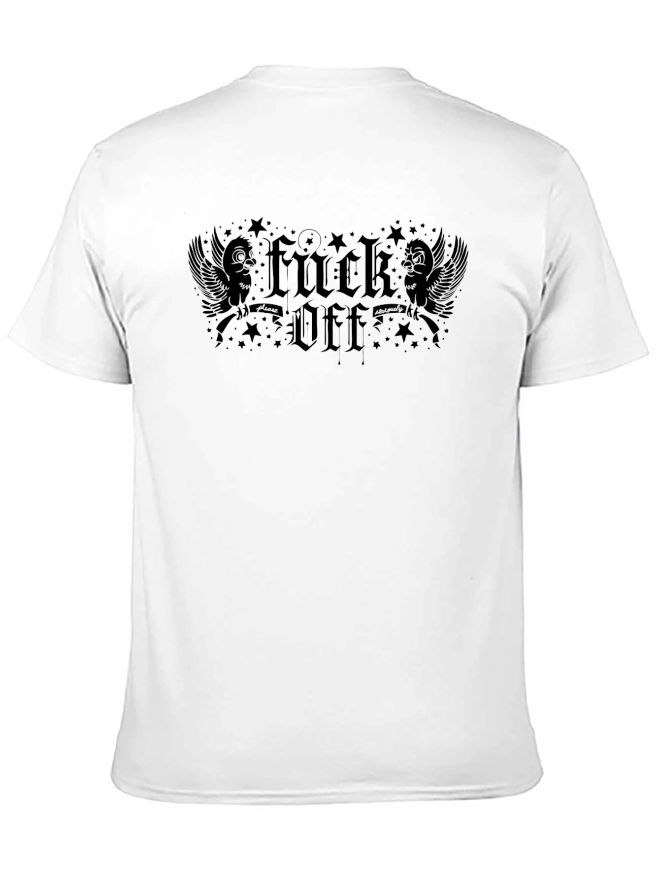 Black Edgy Black "F*ck Off" Graphic Tee view 11