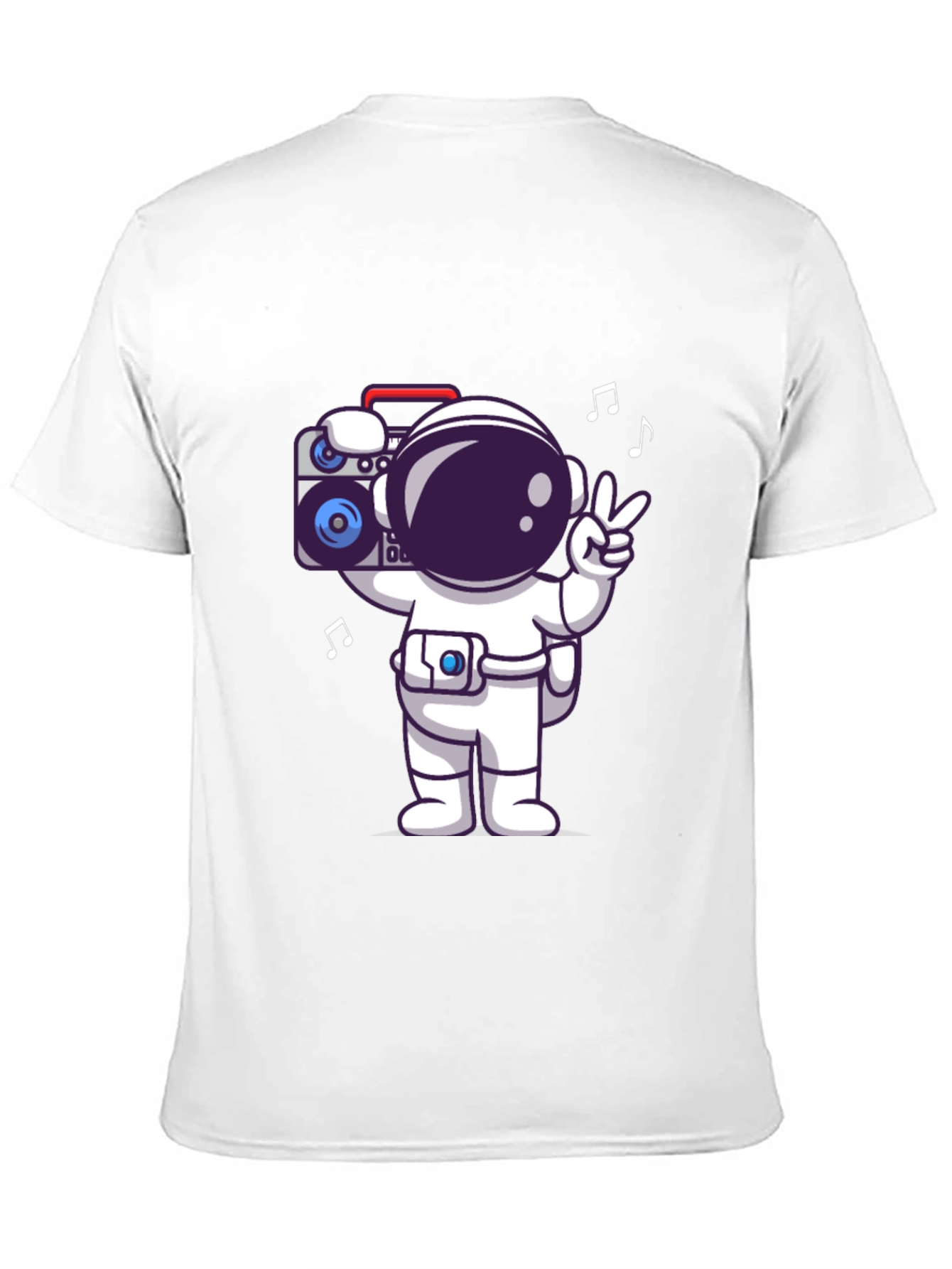 Black Astronaut Boombox Graphic Tee - Black view 11