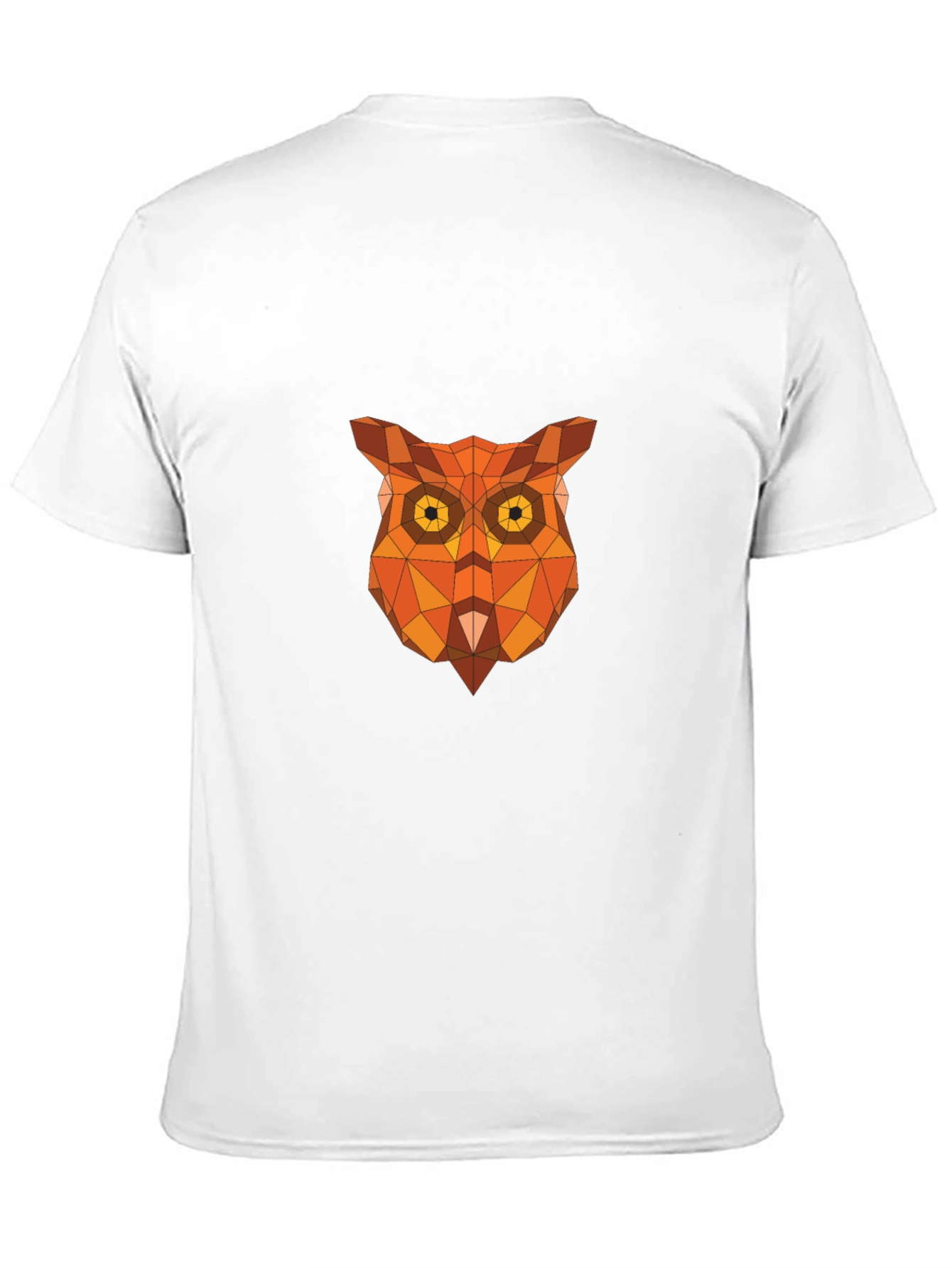 Black Geometric Owl Graphic Tee - Black view 11