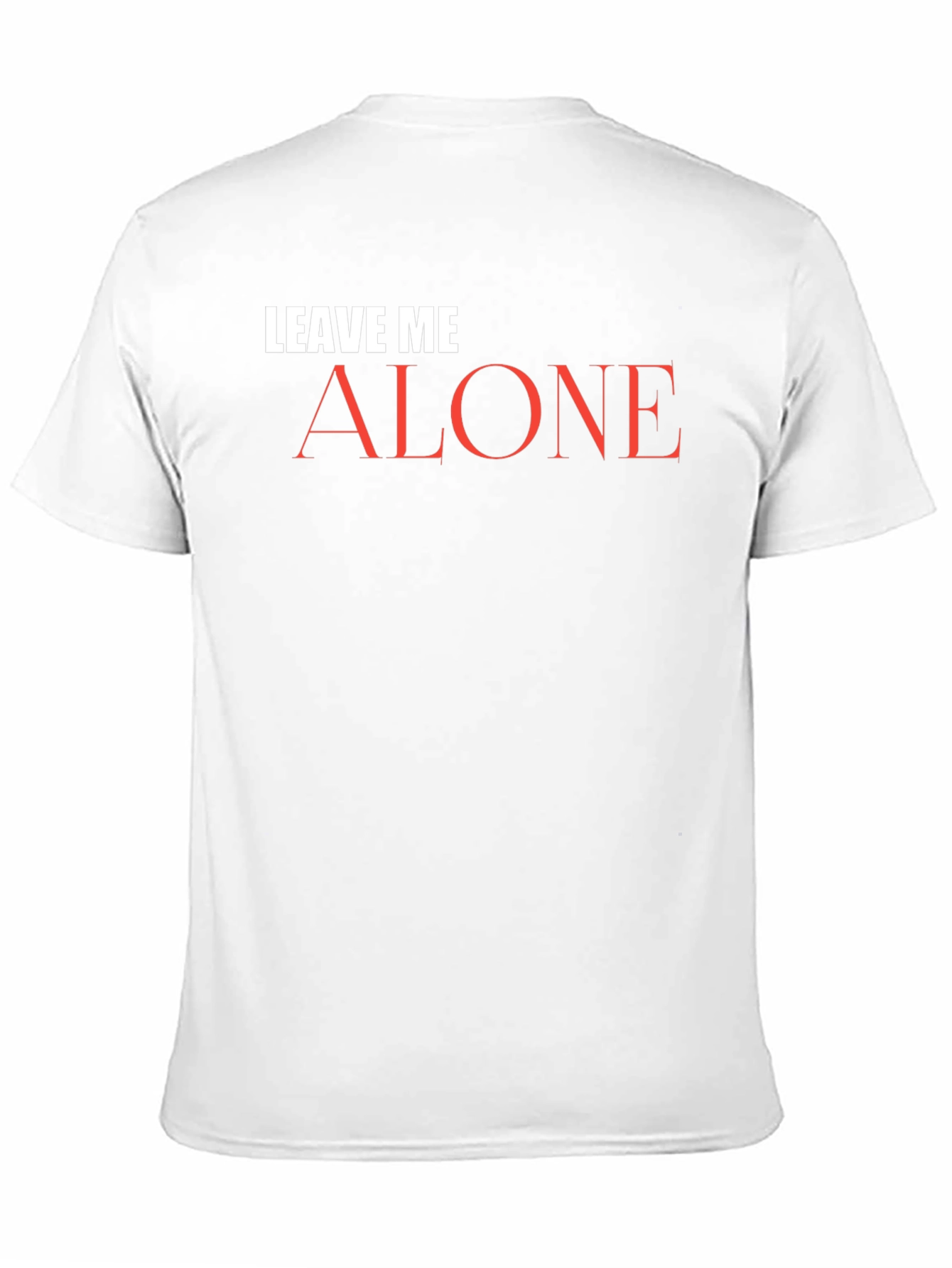 Black Leave Me Alone Graphic Tee - Black Cotton T-Shirt view 11