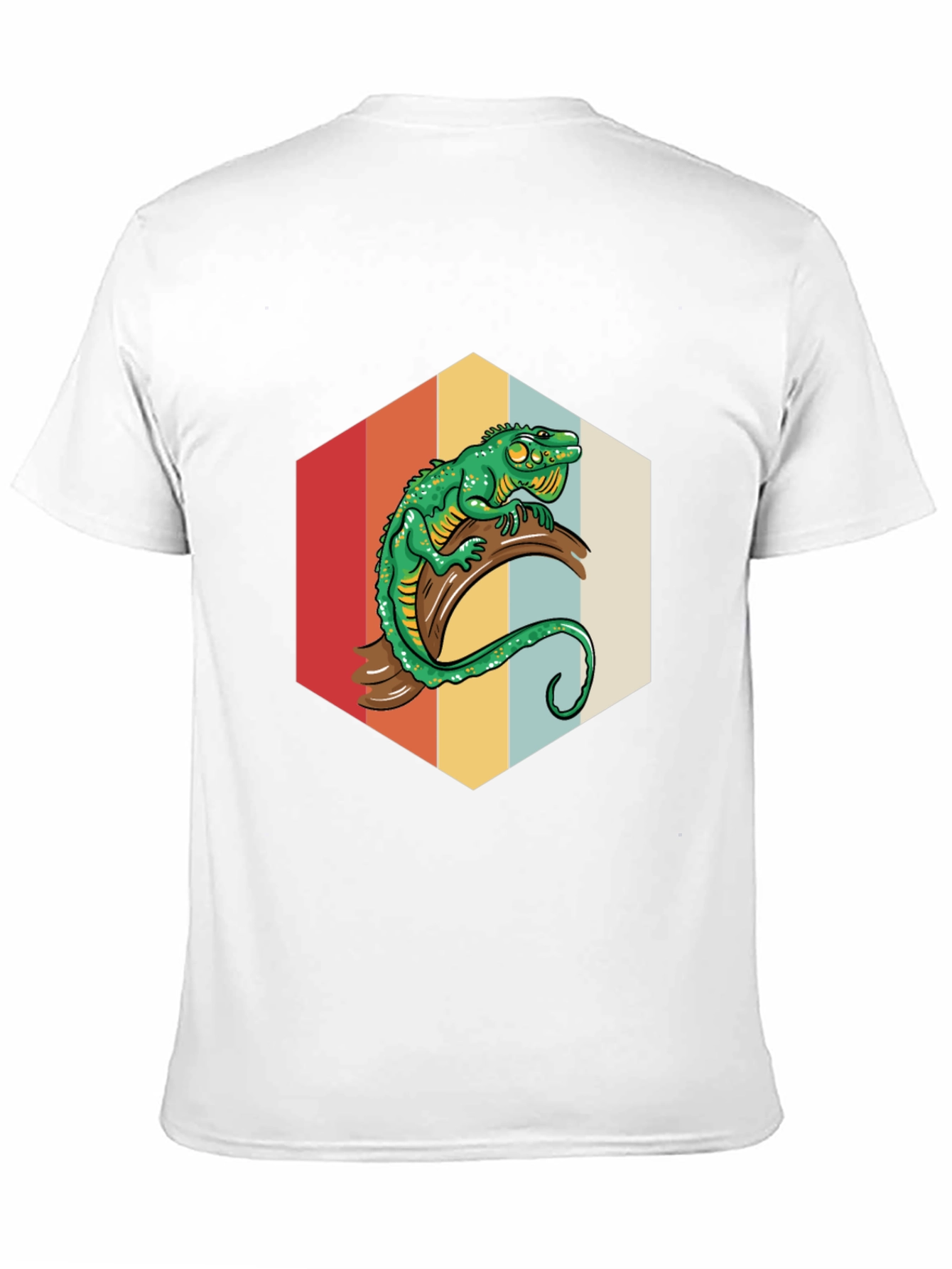 Black Retro Lizard Graphic Tee - Cool Reptile Design view 11