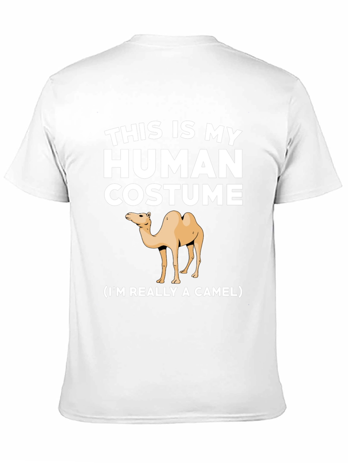 Black Human Costume Camel T-Shirt - Funny Animal Tee view 11