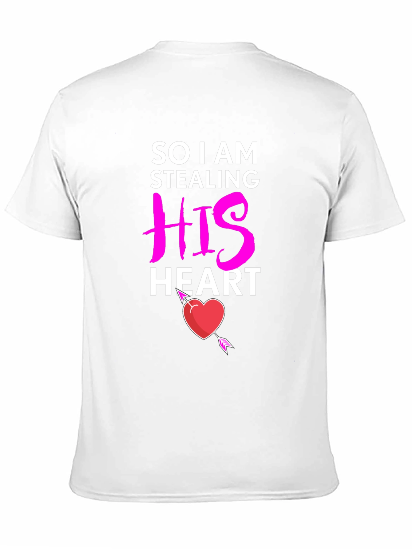 Black Stealing His Heart Valentine's Day T-Shirt view 11