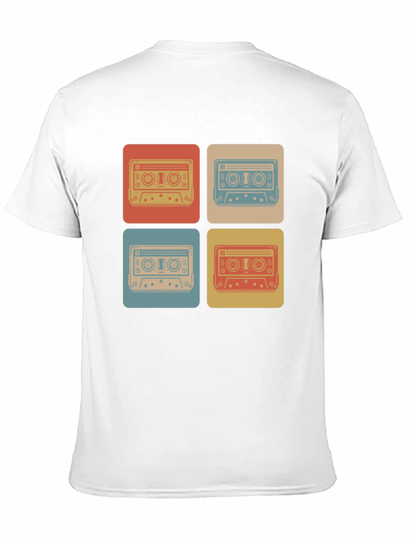 Black Retro Cassette Tape T-Shirt - Vintage Music Lover Tee view 11