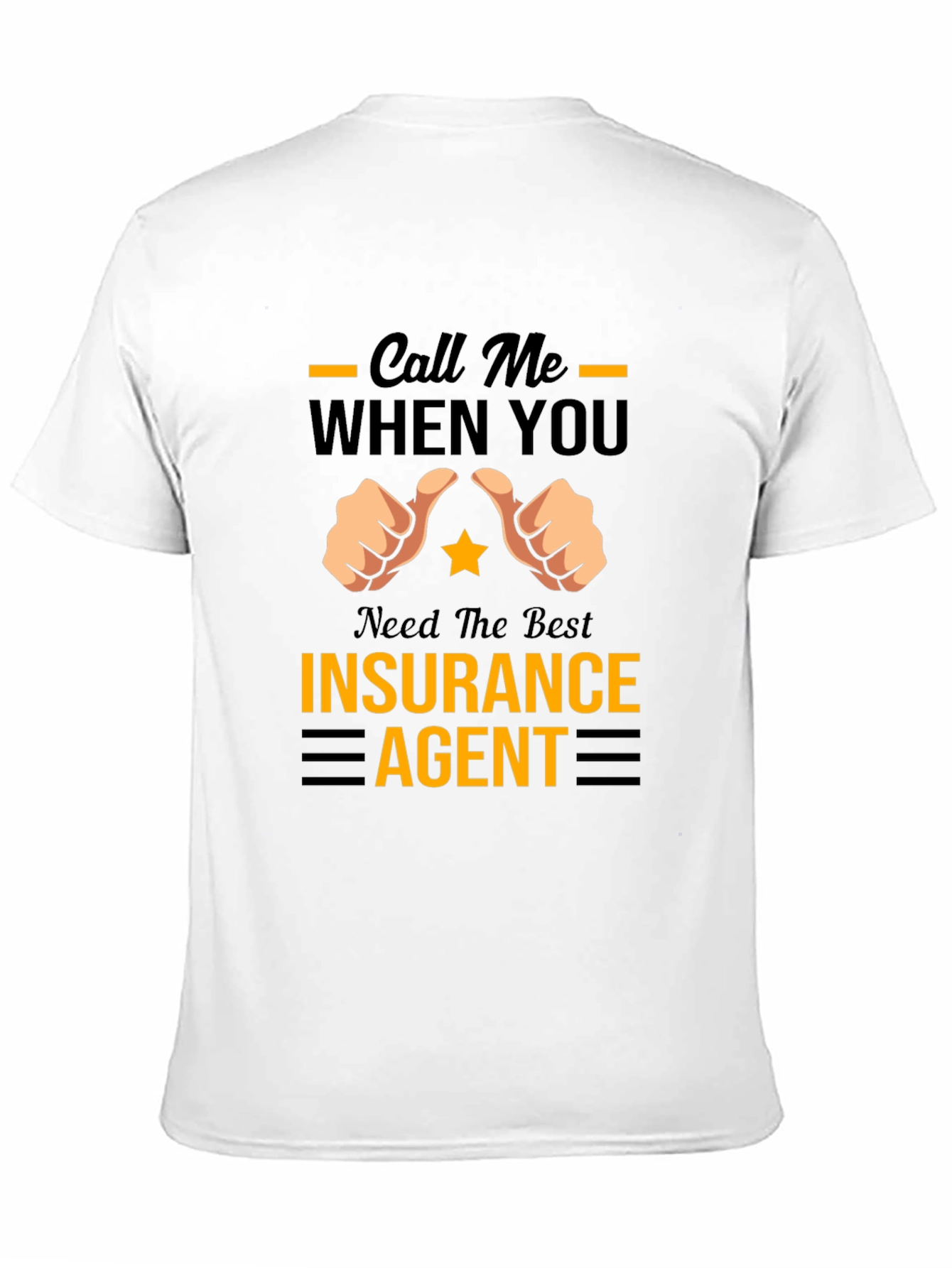 Black Insurance Agent Graphic Tee view 11