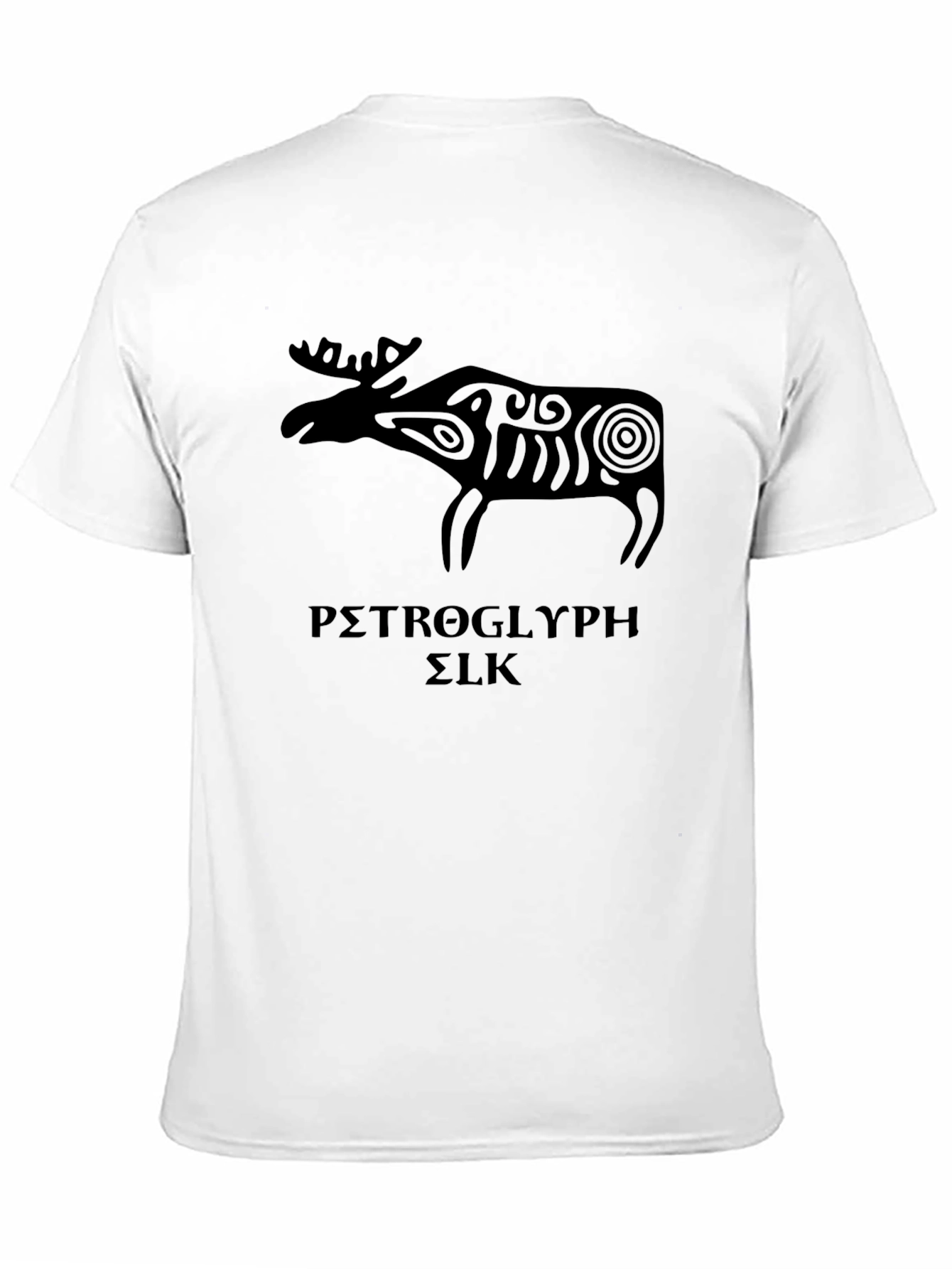 Black Petroglyph Elk Graphic Tee - Black view 11
