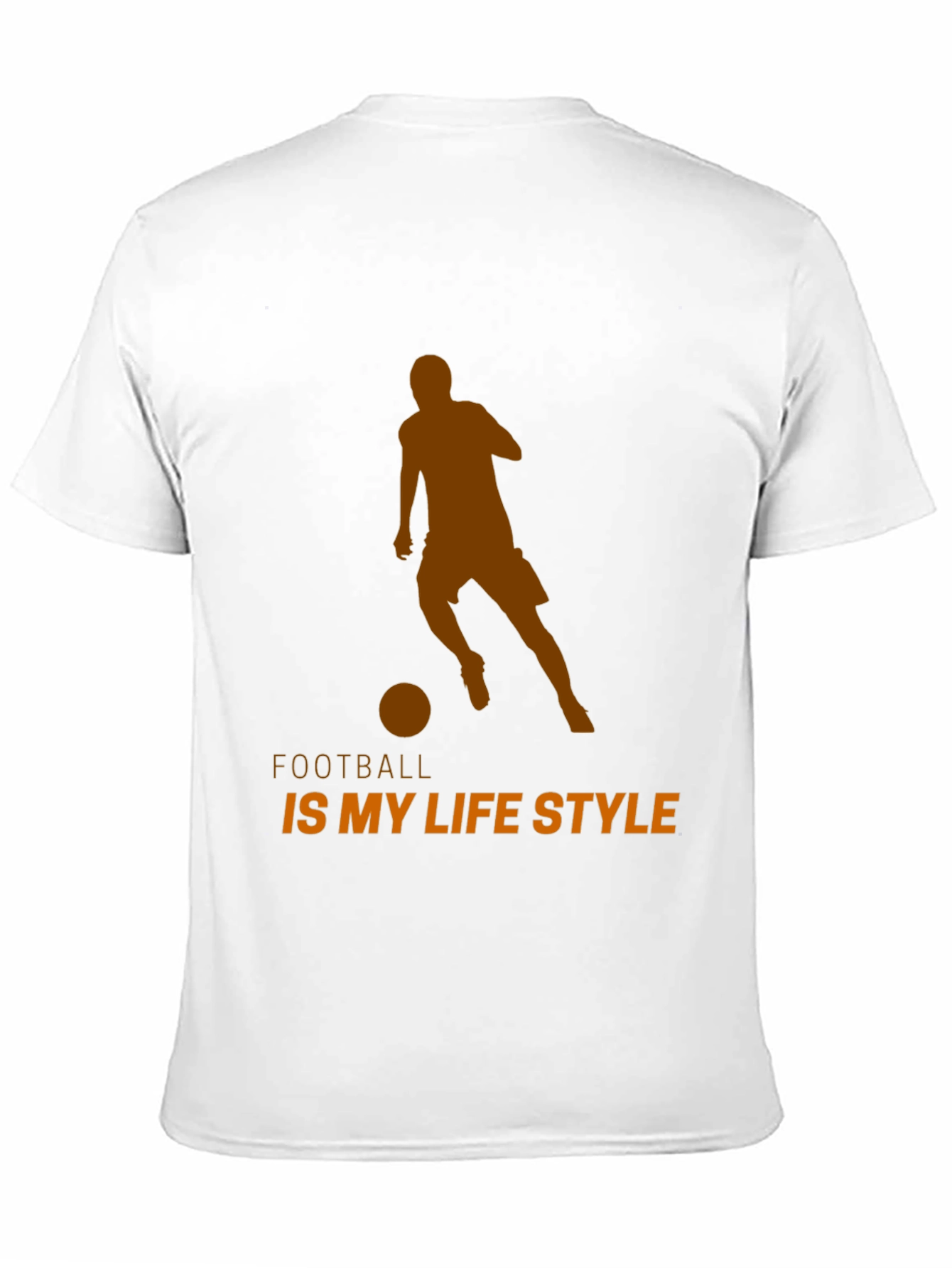 Black Football is My Lifestyle T-Shirt - Black Cotton Tee view 11