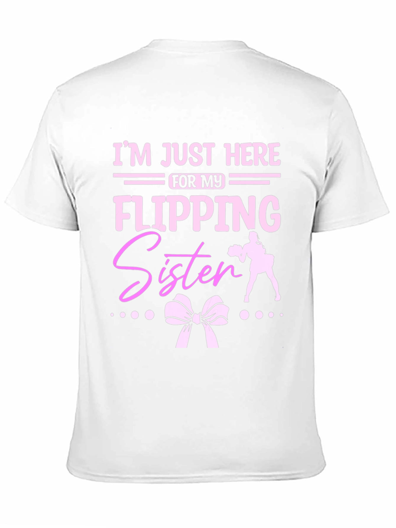 Black Flipping Sister Cheerleading T-Shirt view 11