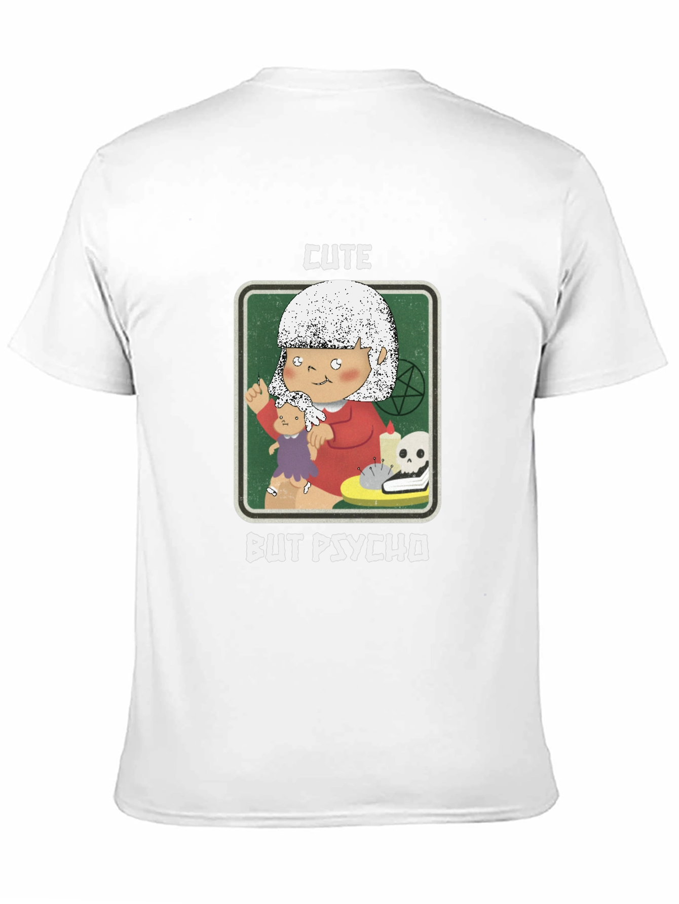 Black Cute But Psycho T-Shirt - Unique Graphic Tee view 11