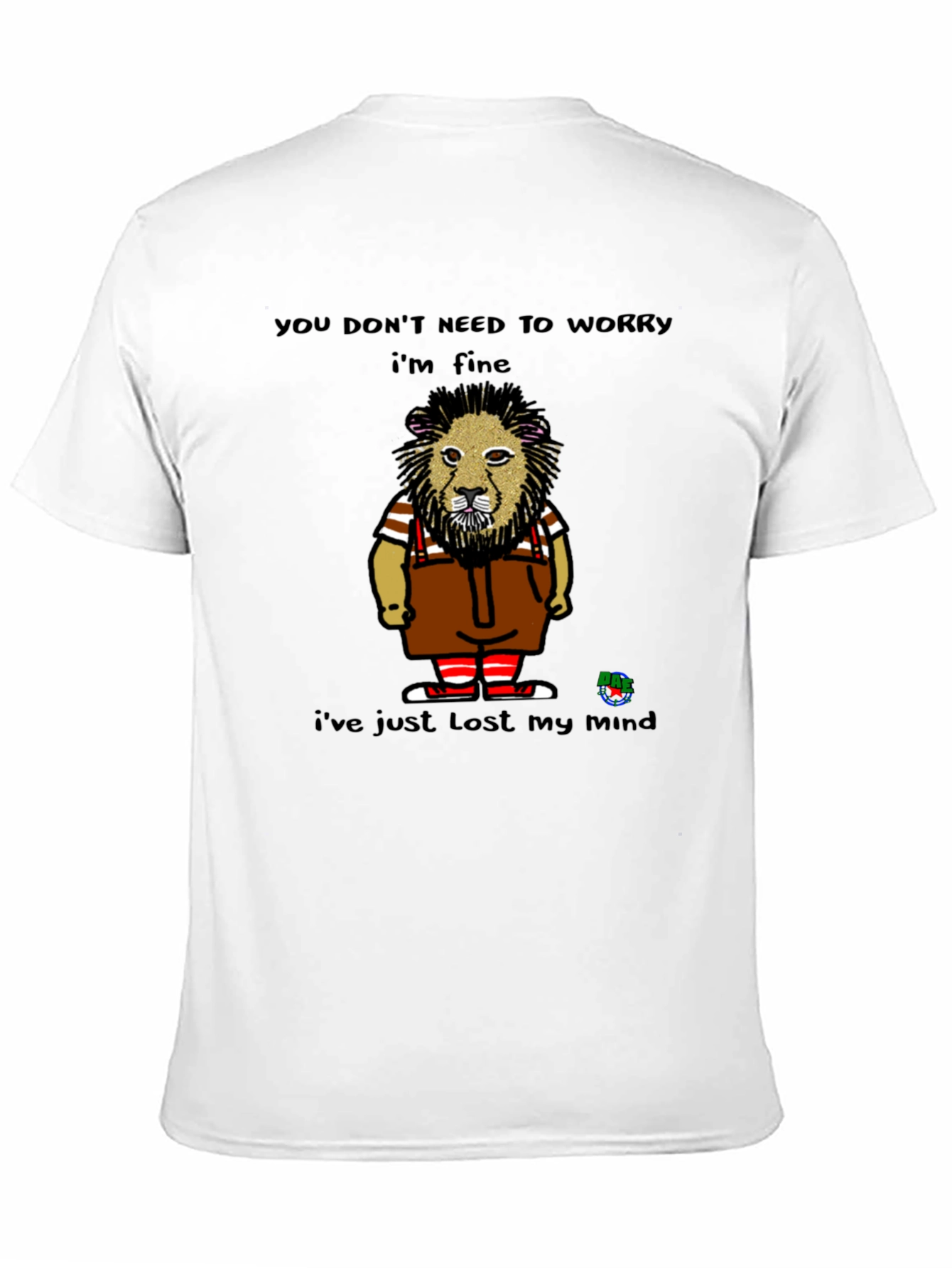 Black Funny Lion T-Shirt - Lost My Mind view 11