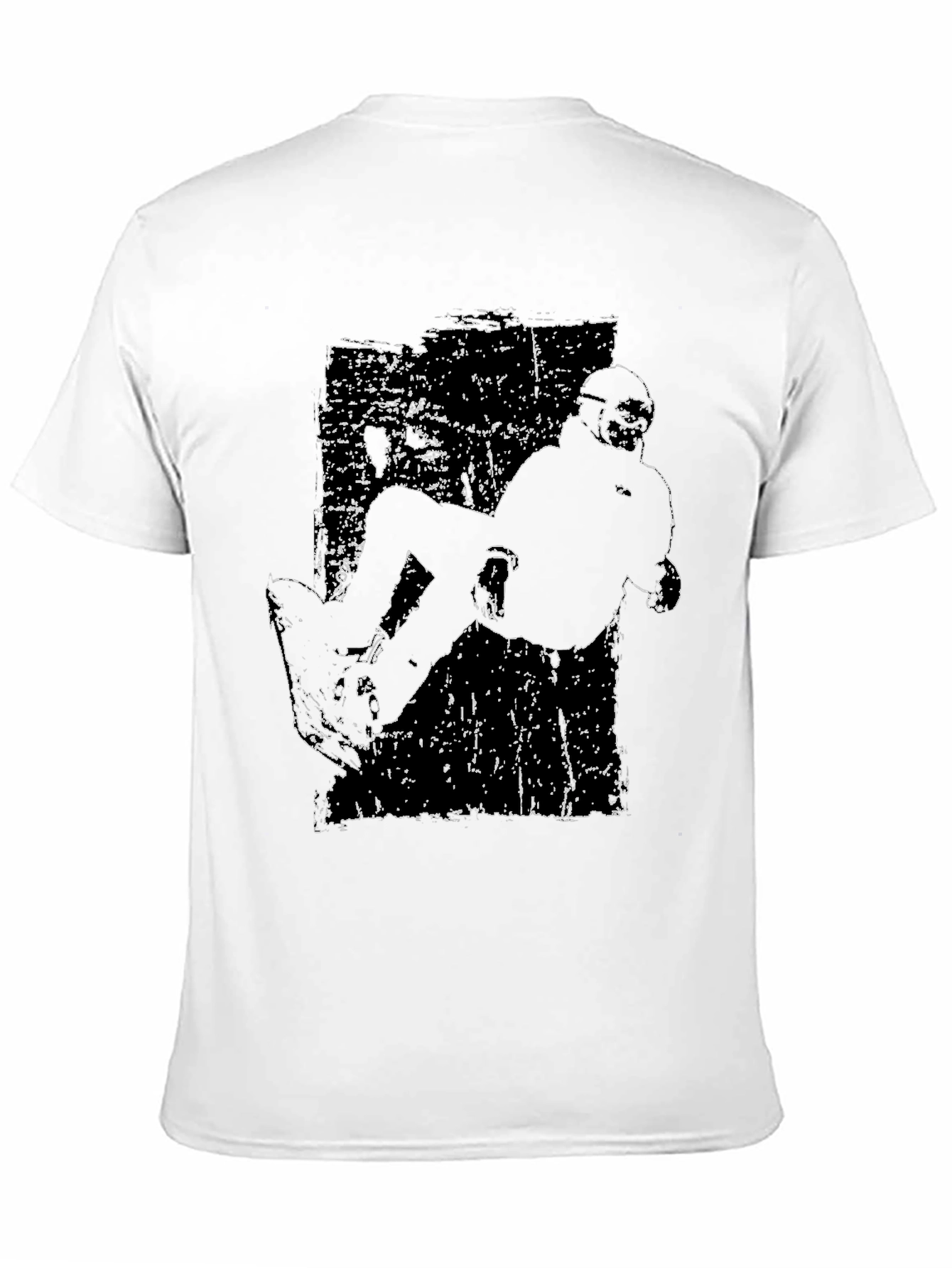 Black Distressed Snowboard Graphic Tee - Cool Black Shirt view 11