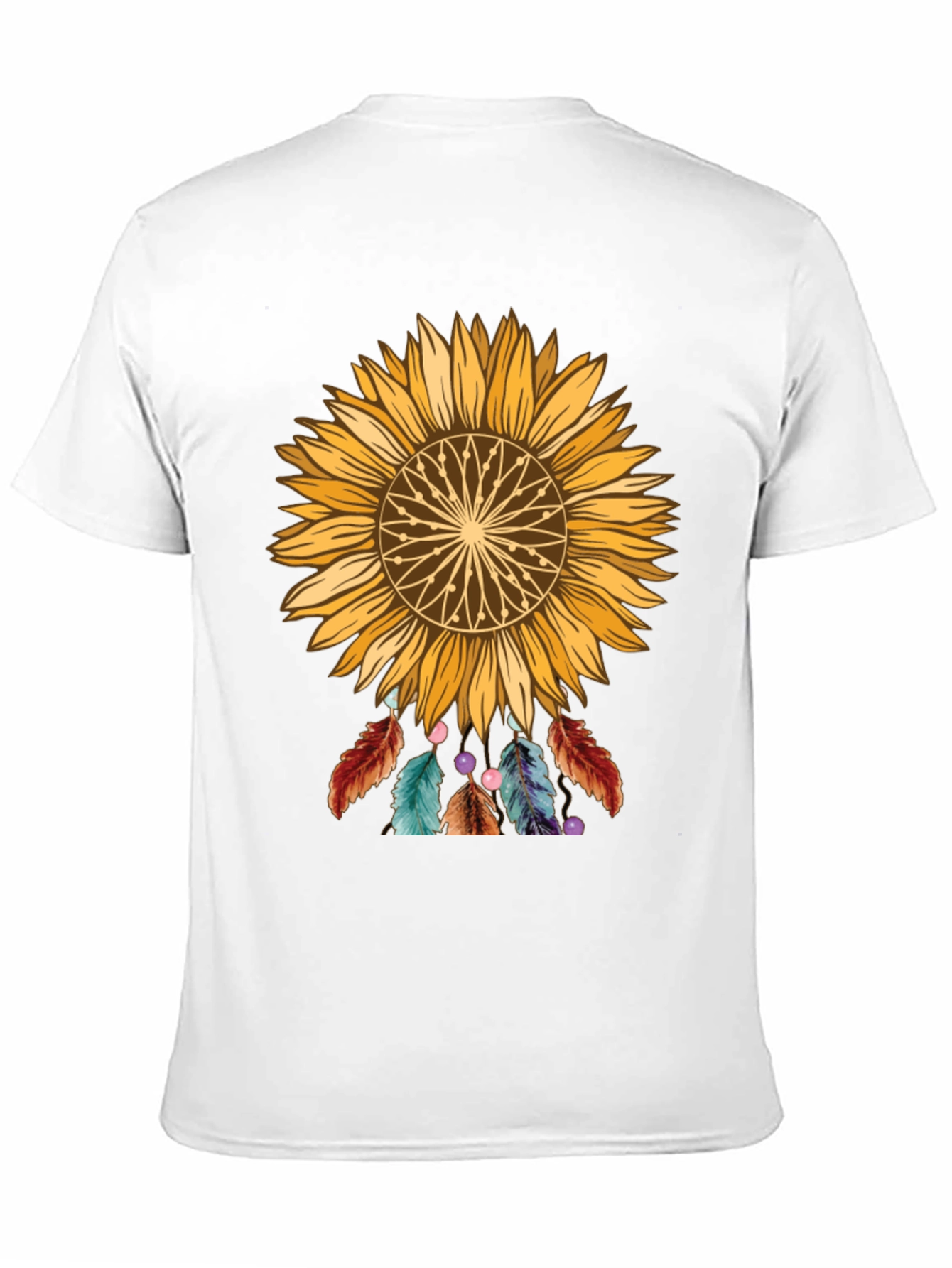 Black Sunflower Dreamcatcher Graphic Tee view 11